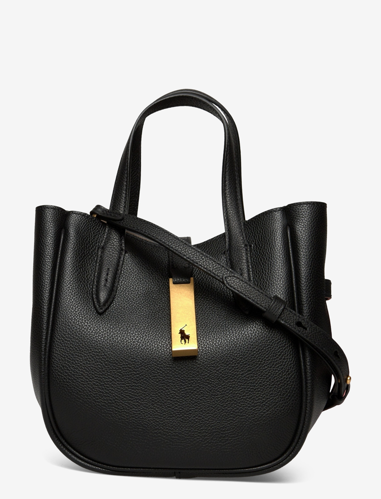 Polo Ralph Lauren - Polo ID Leather Small Tote - totes - black - 0