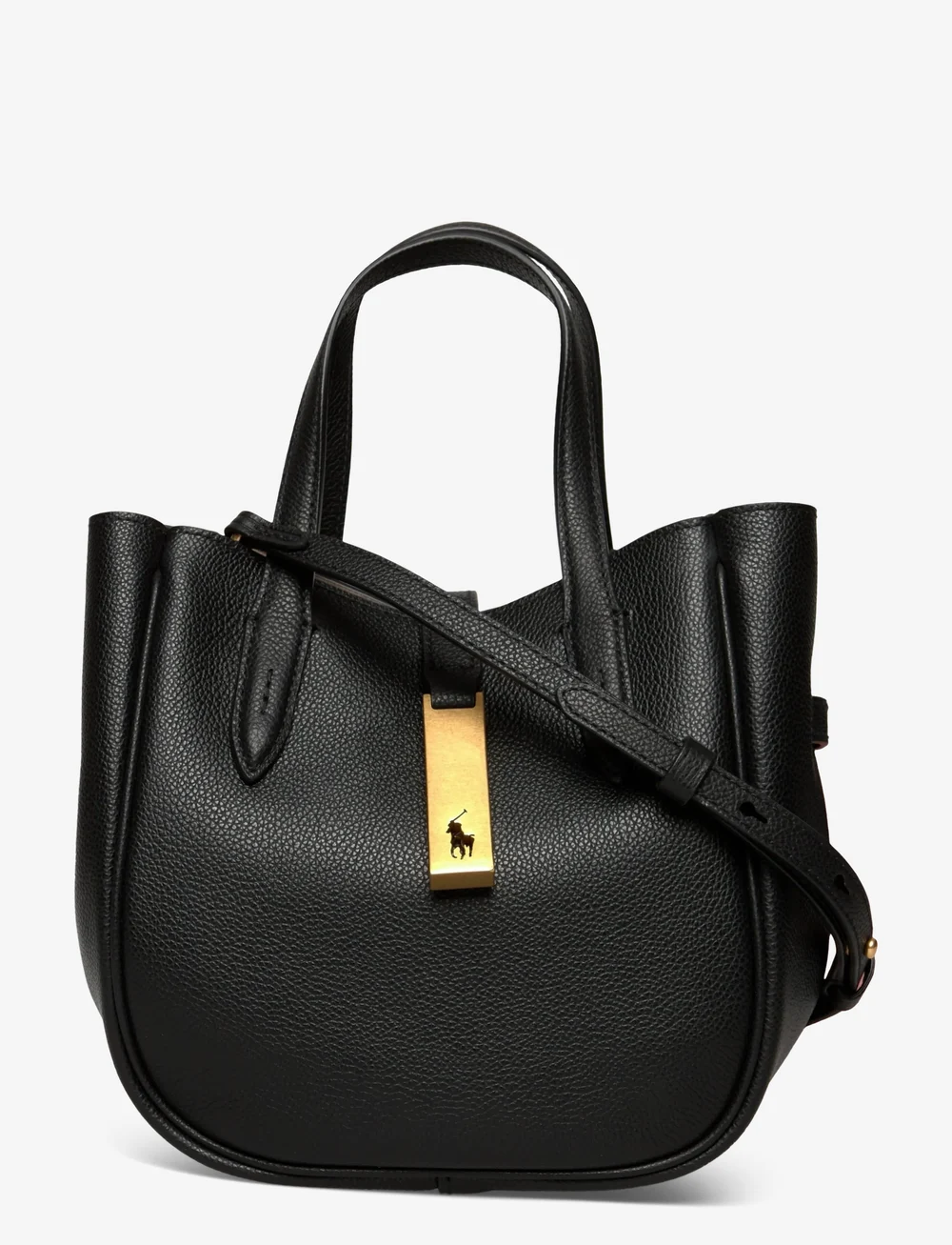 Polo Ralph Lauren - Polo ID Leather Small Tote - totes - black - 0
