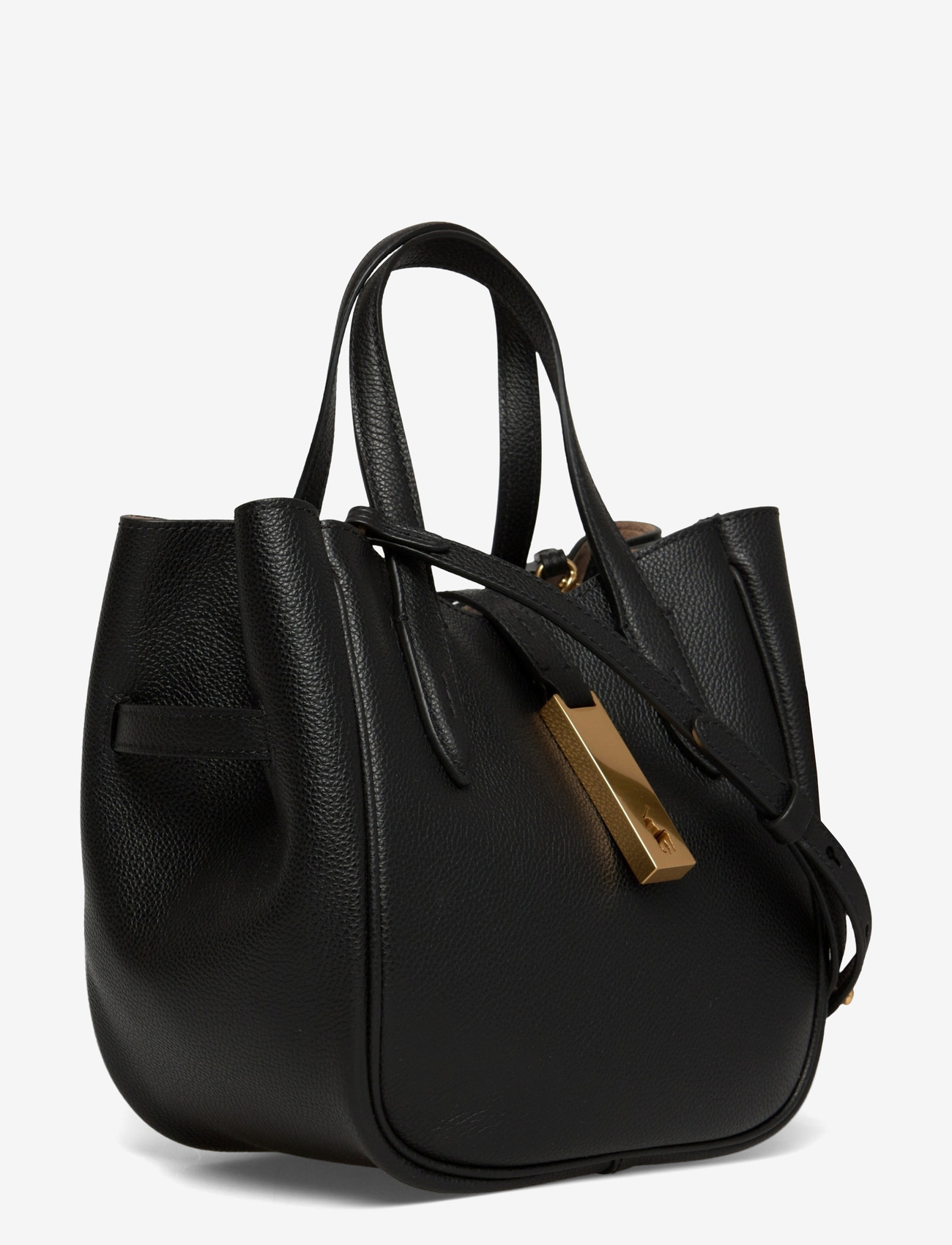 Polo Ralph Lauren - Polo ID Leather Small Tote - totes - black - 2