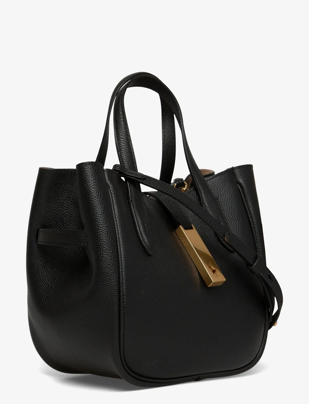 Polo Ralph Lauren - Polo ID Leather Small Tote - totes - black - 2