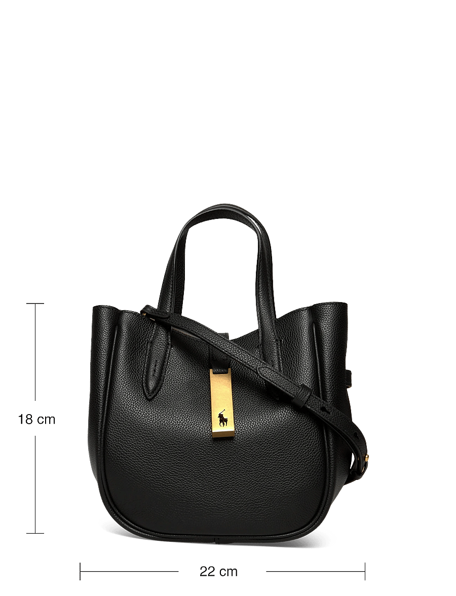 Polo Ralph Lauren - Polo ID Leather Small Tote - black - 3