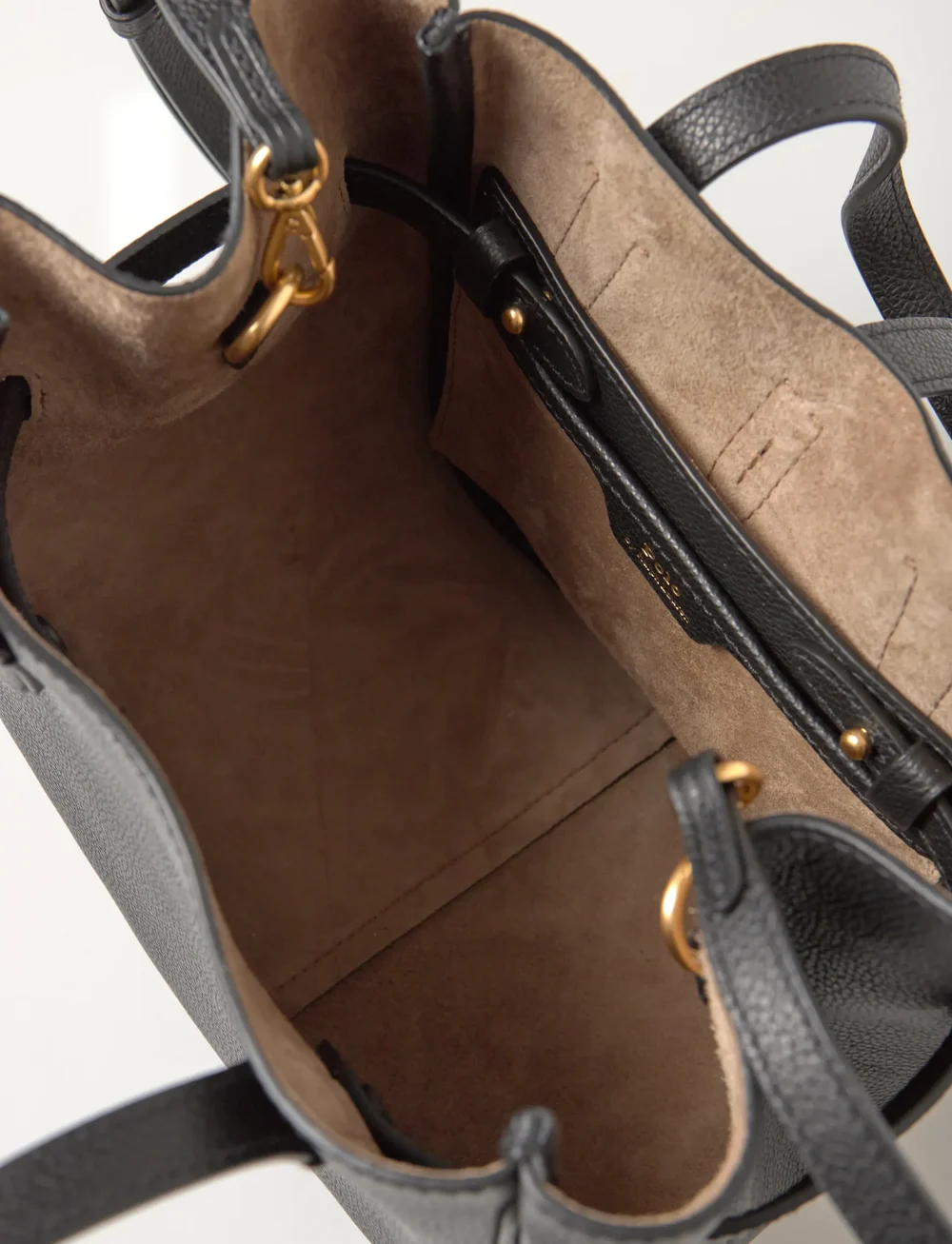 Polo Ralph Lauren - Polo ID Leather Small Tote - totes - black - 5