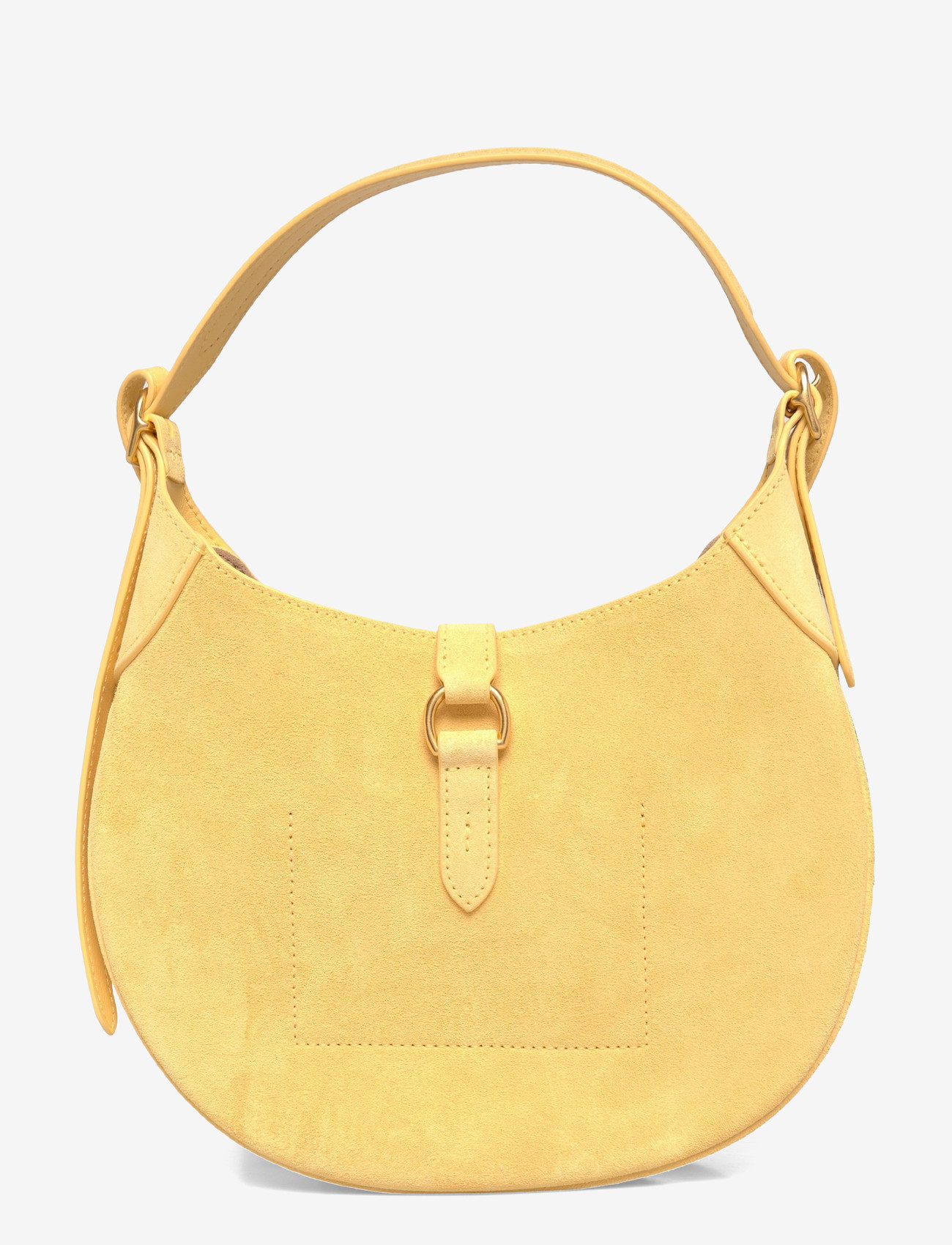 Polo Ralph Lauren - Polo ID Suede Small Shoulder Bag - speciella tillfällen - lemon meringue - 1