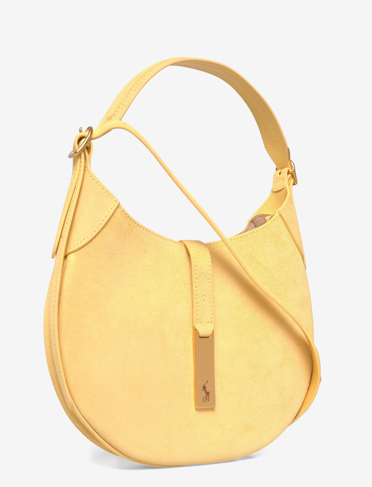 Polo Ralph Lauren - Polo ID Suede Small Shoulder Bag - speciella tillfällen - lemon meringue - 2