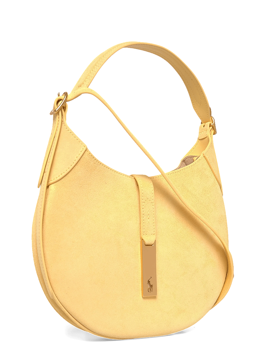 Polo Ralph Lauren - Polo ID Suede Small Shoulder Bag - alltags-style - lemon meringue - 2
