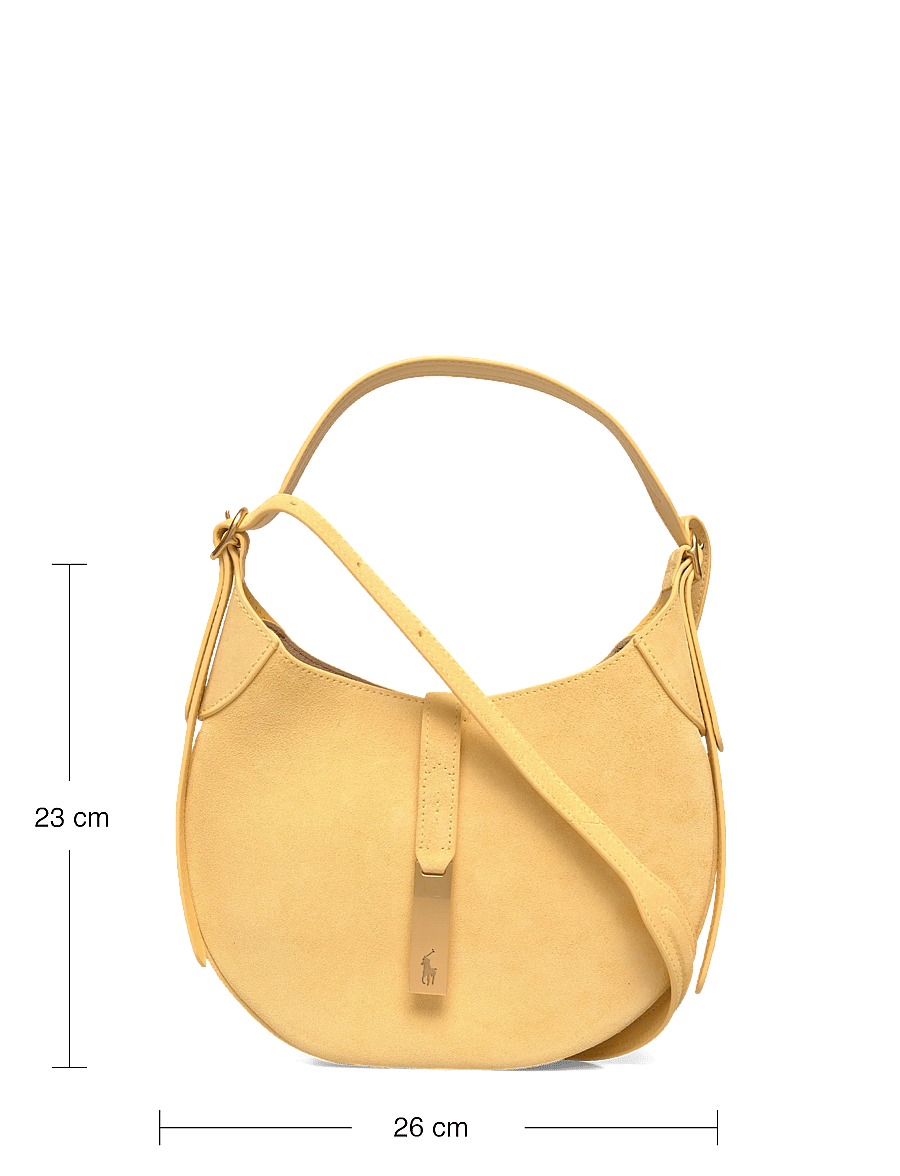 Polo Ralph Lauren - Polo ID Suede Small Shoulder Bag - alltags-style - lemon meringue - 3