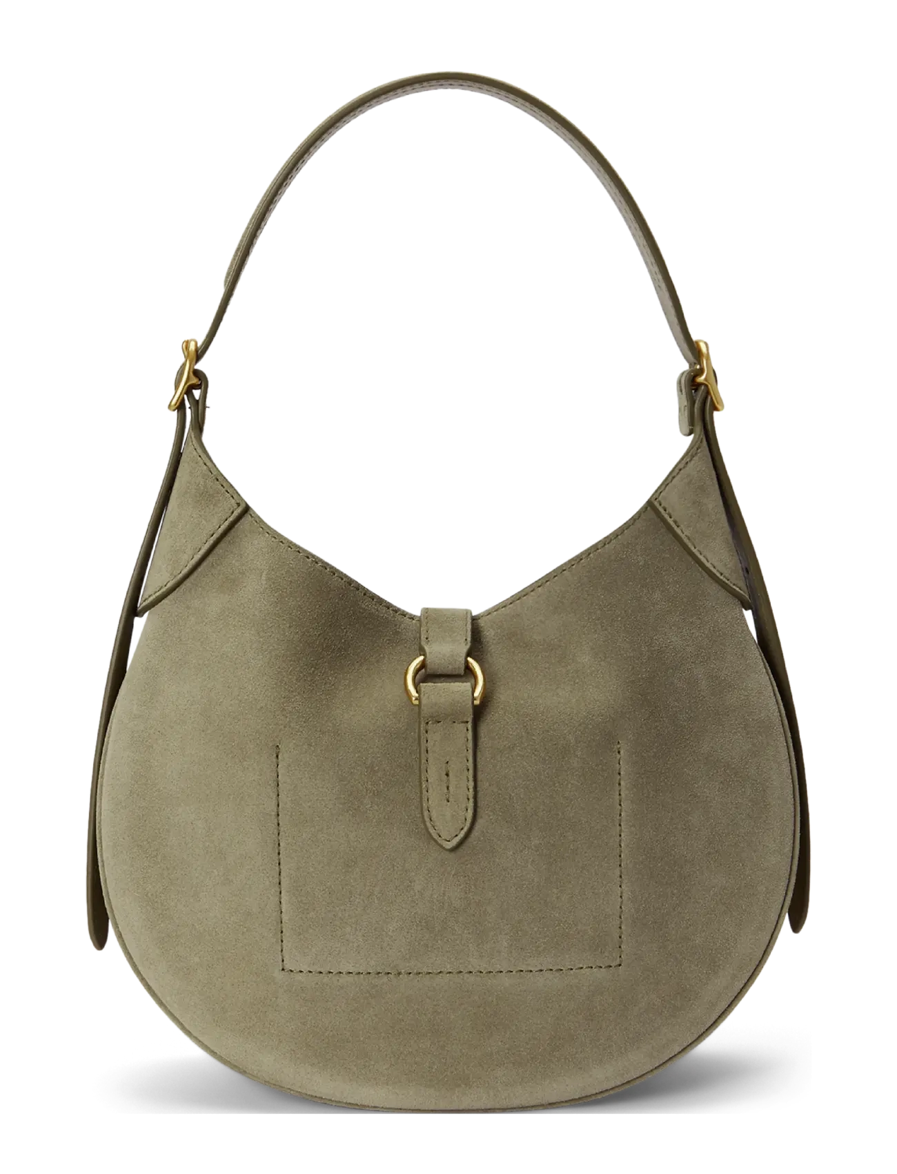 Polo Ralph Lauren - Polo ID Suede Small Shoulder Bag - hverdags stil - light olive - 2