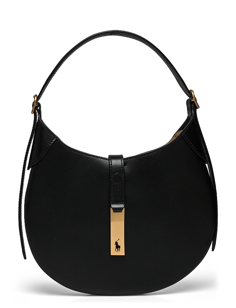 Polo Ralph Lauren - Polo ID Leather Small Shoulder Bag - særlige begivenheder - black - 0