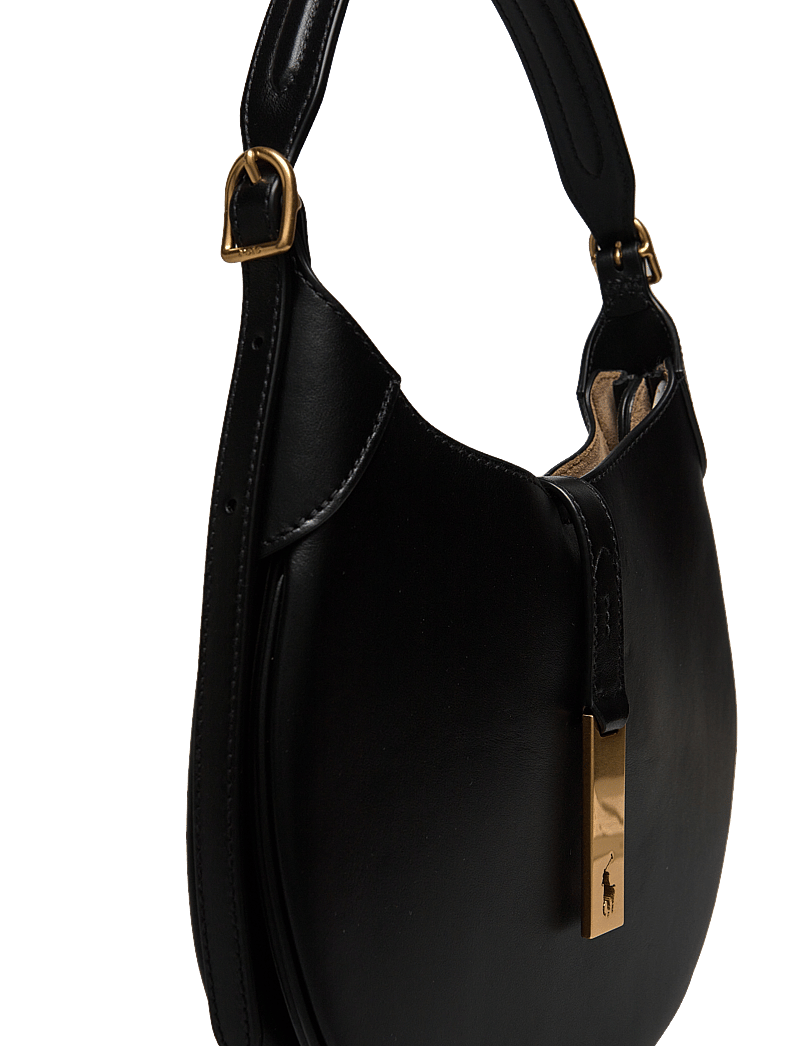 Polo Ralph Lauren - Polo ID Leather Small Shoulder Bag - særlige begivenheder - black - 3