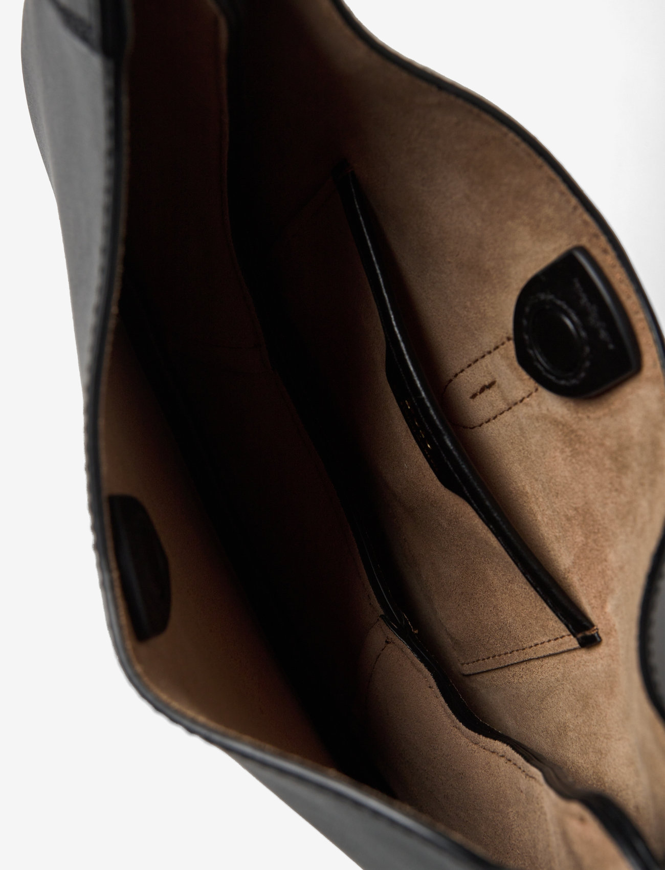 Polo Ralph Lauren - Polo ID Leather Small Shoulder Bag - väskor - black - 4