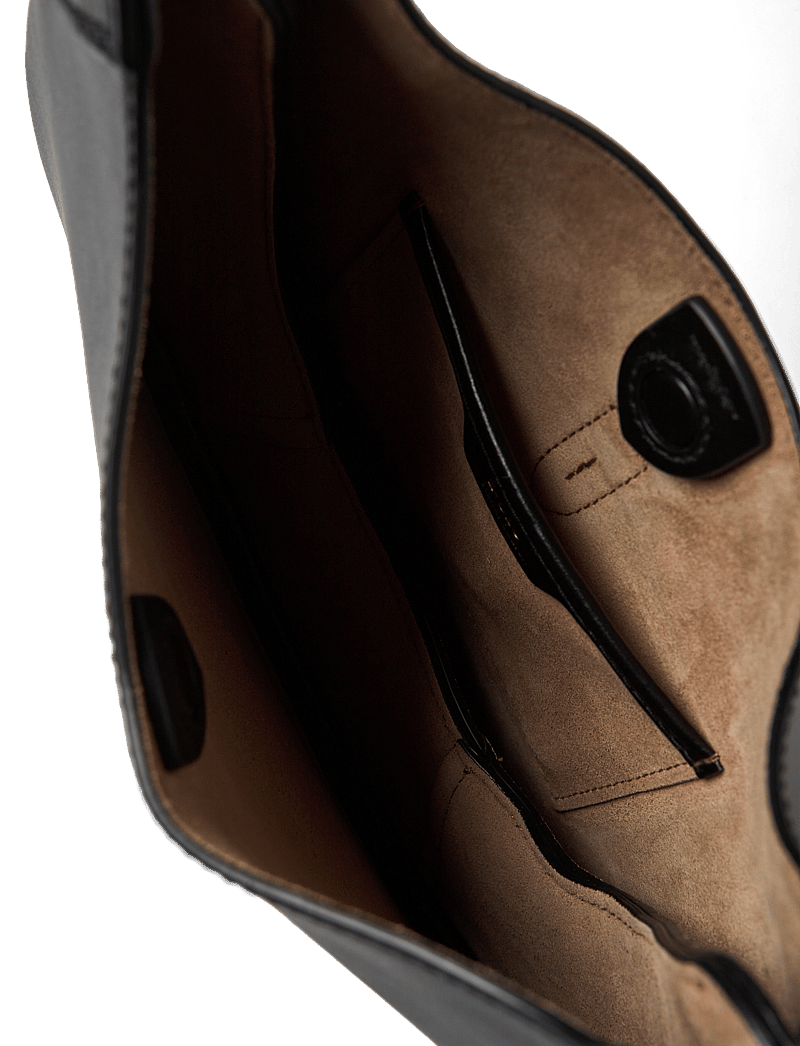 Polo Ralph Lauren - Polo ID Leather Small Shoulder Bag - særlige begivenheder - black - 4