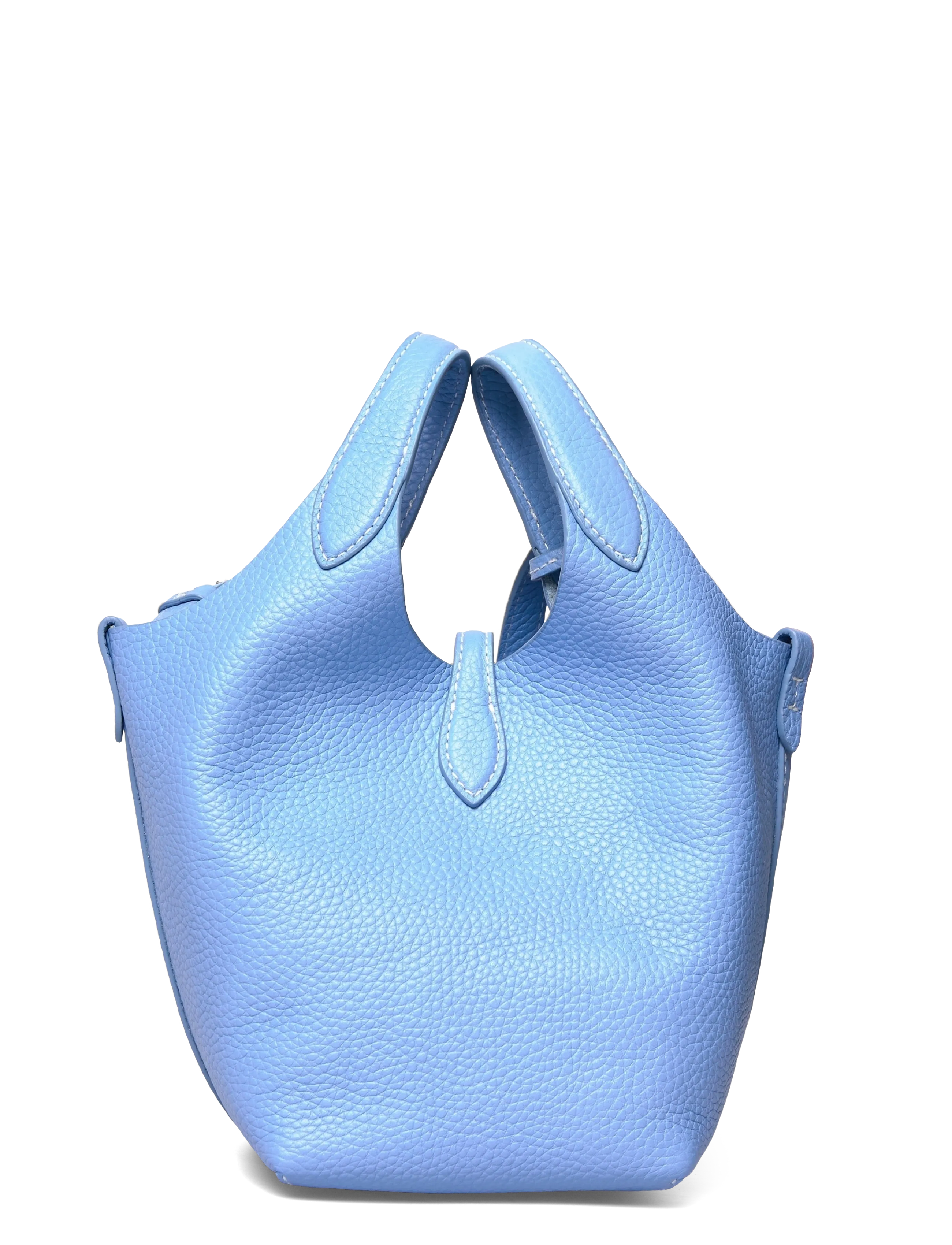 Polo Ralph Lauren - Polo Play Leather Small Tote & Crossbody - tote bags - baby blue - 1