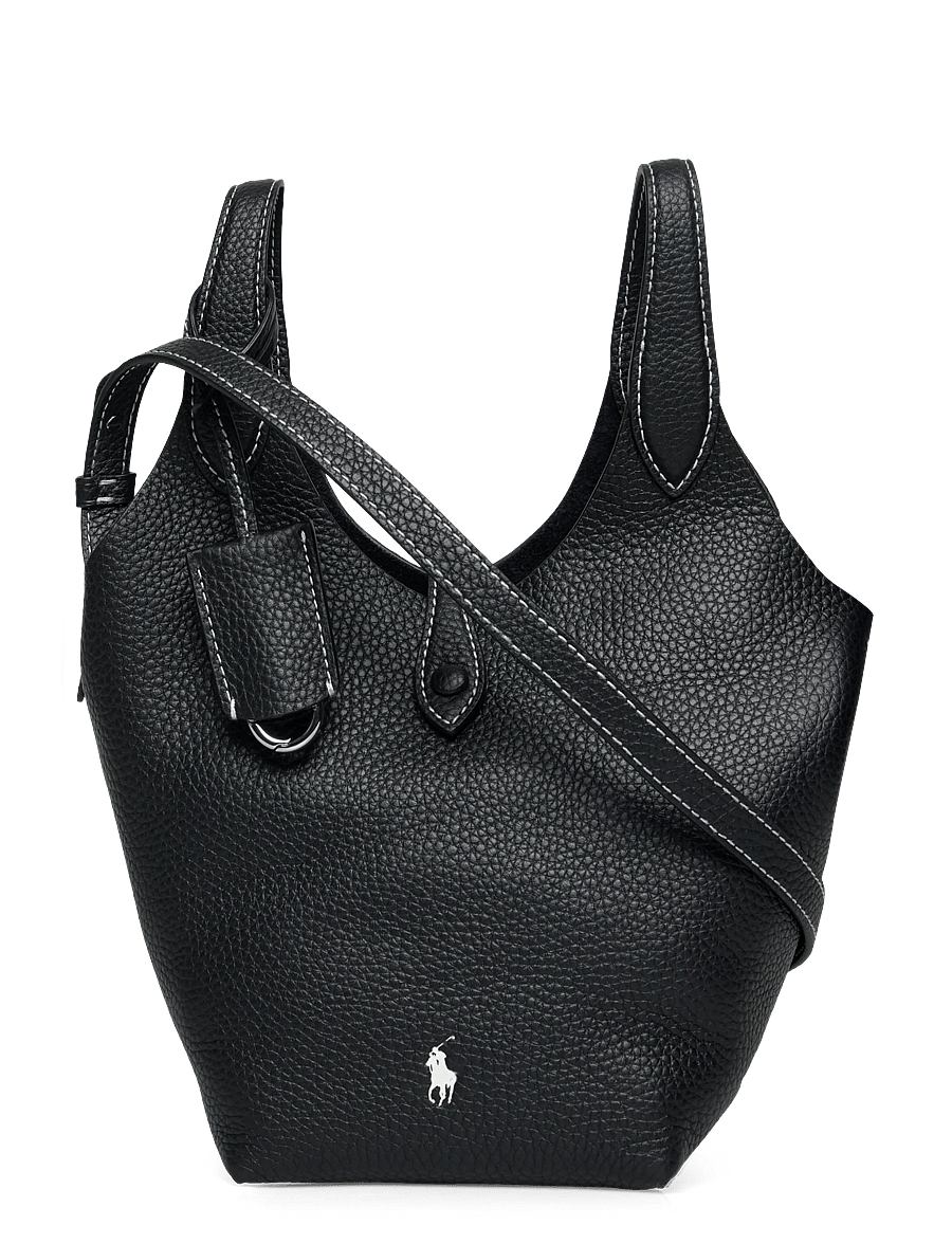 Polo Ralph Lauren - Polo Play Leather Small Tote & Crossbody - sacs en toile - black - 0