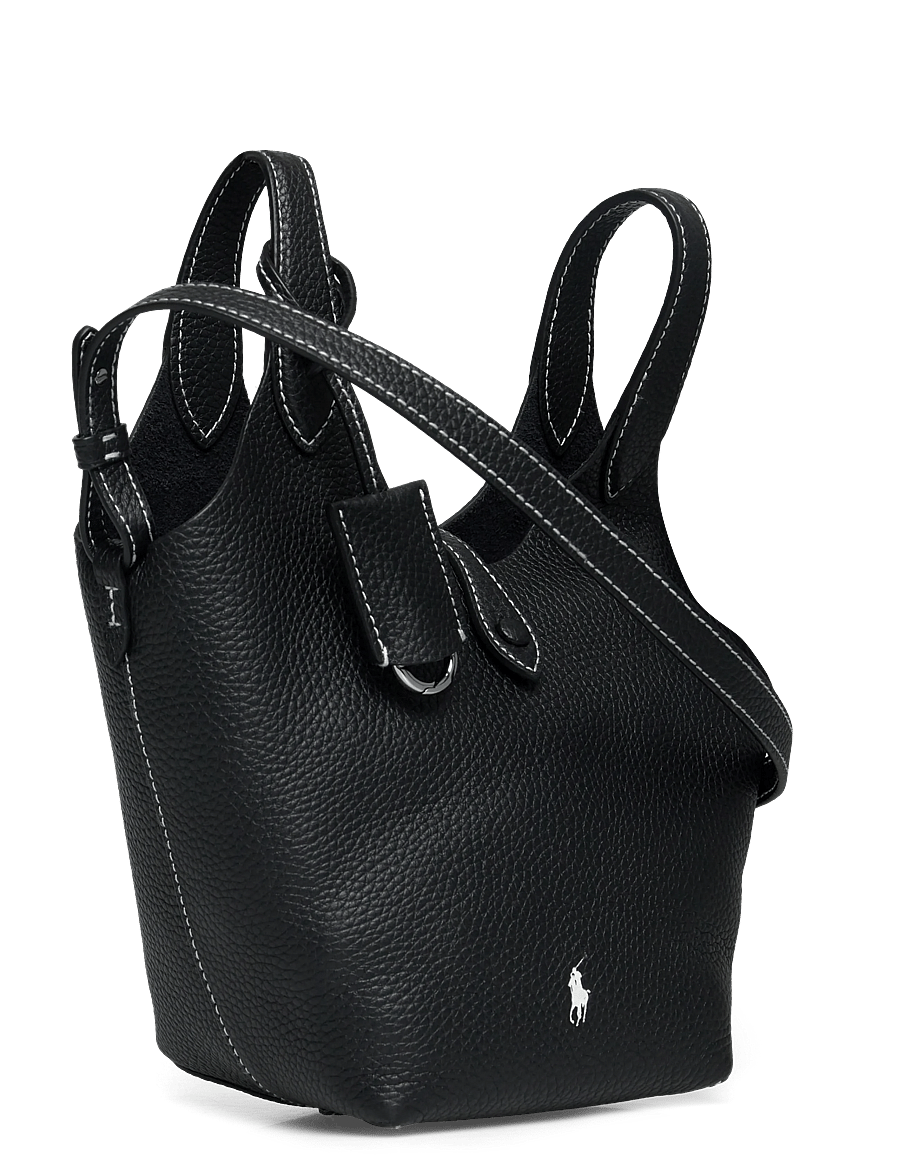 Polo Ralph Lauren - Polo Play Leather Small Tote & Crossbody - sacs en toile - black - 2
