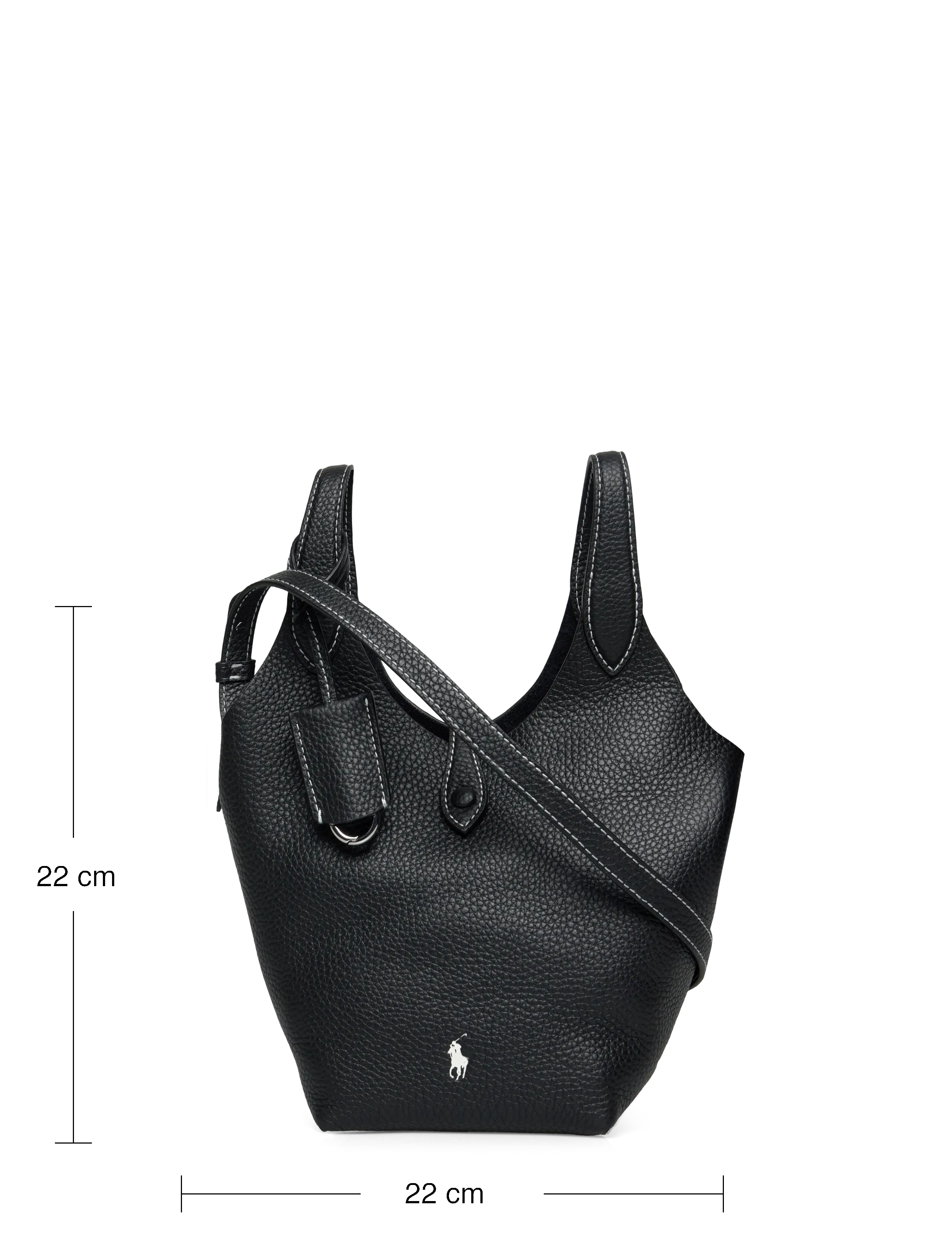 Polo Ralph Lauren - Polo Play Leather Small Tote & Crossbody - sacs en toile - black - 3