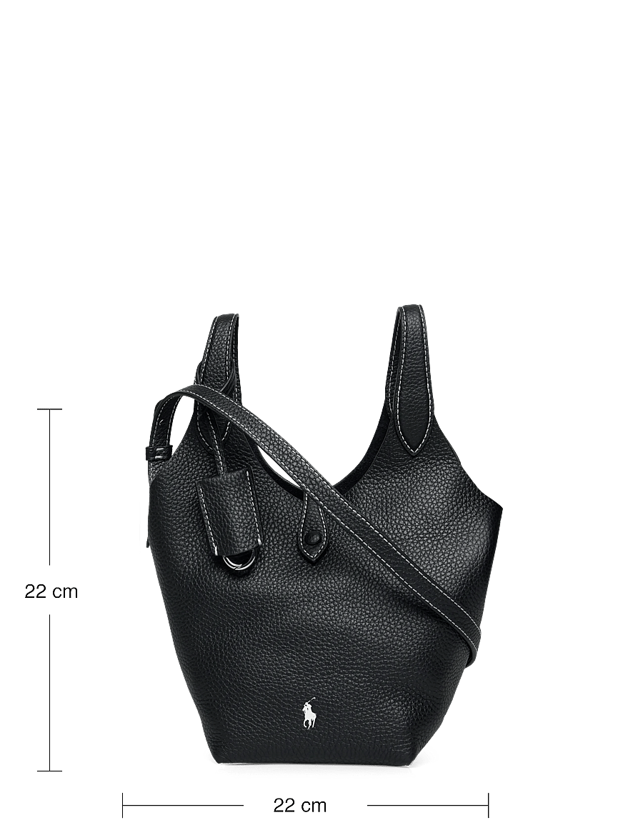 Polo Ralph Lauren - Polo Play Leather Small Tote & Crossbody - sacs en toile - black - 3