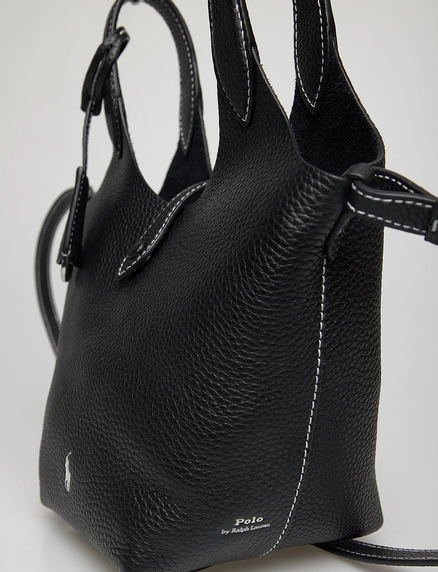 Polo Ralph Lauren - Polo Play Leather Small Tote & Crossbody - sacs en toile - black - 4