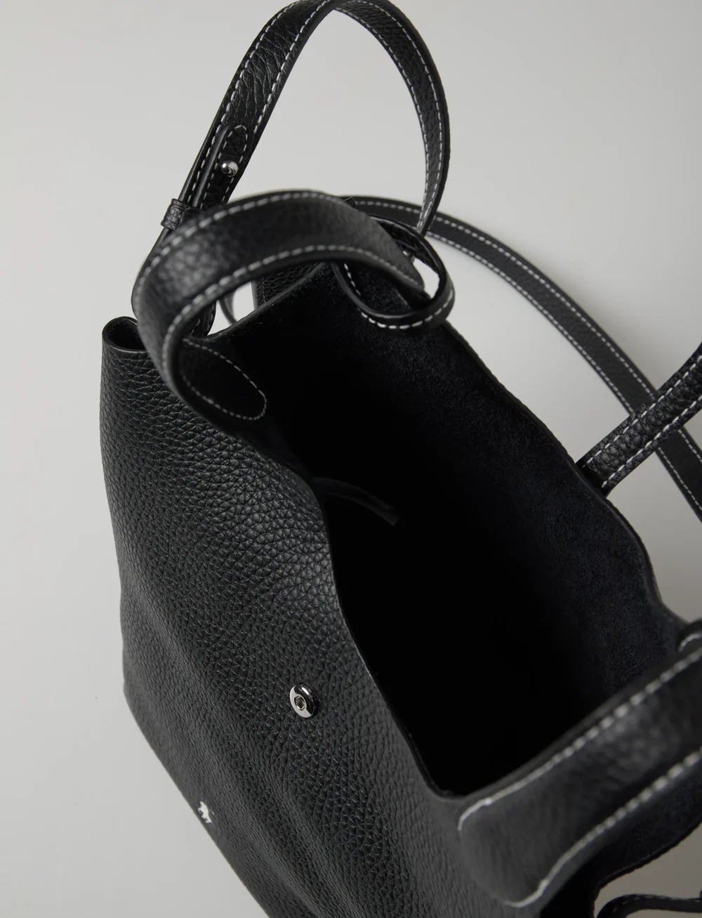 Polo Ralph Lauren - Polo Play Leather Small Tote & Crossbody - umhängetaschen - black - 4