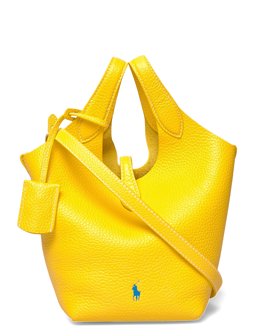 Polo Ralph Lauren - Polo Play Leather Small Tote & Crossbody - tote bags - canary yellow - 0