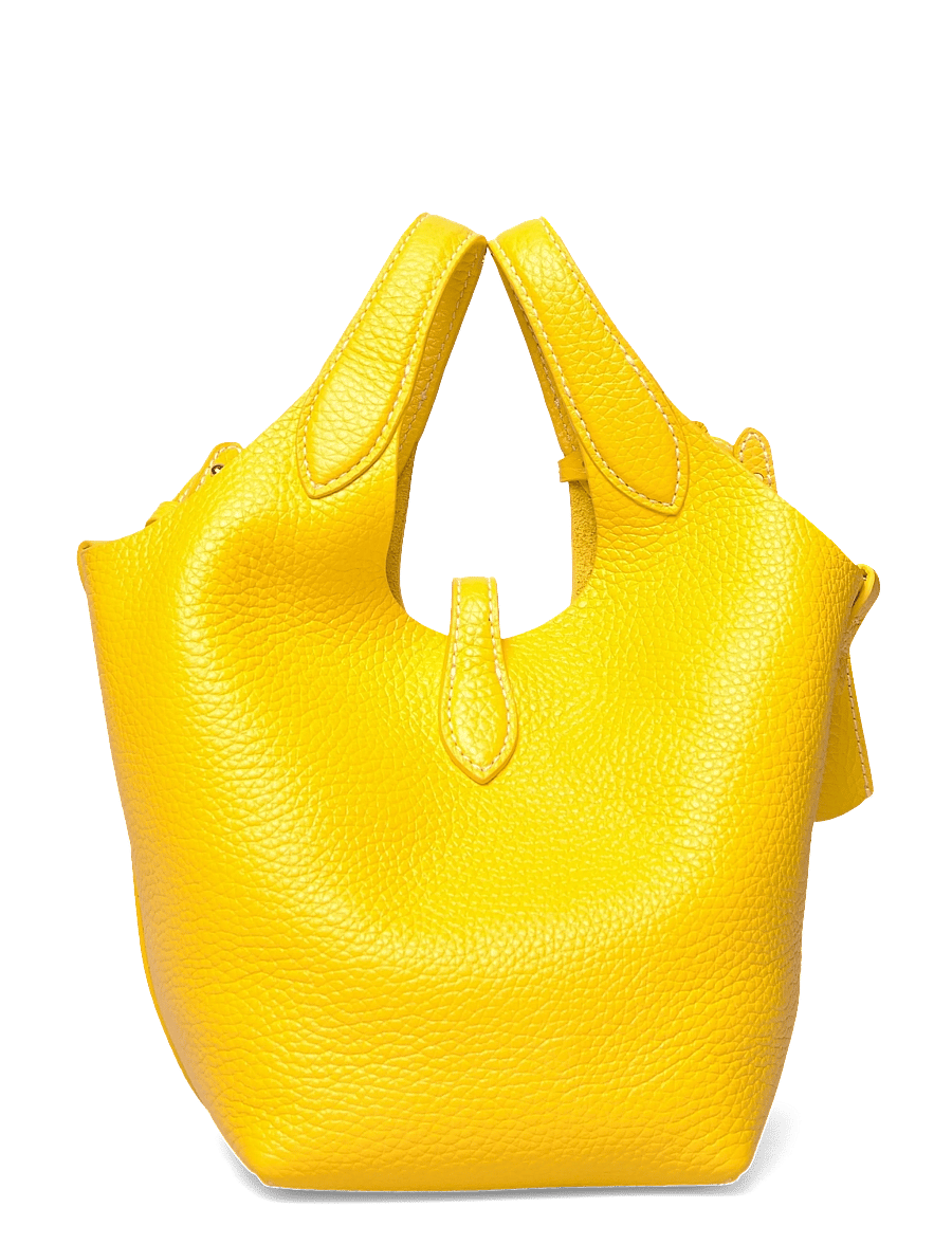 Polo Ralph Lauren - Polo Play Leather Small Tote & Crossbody - tote bags - canary yellow - 1
