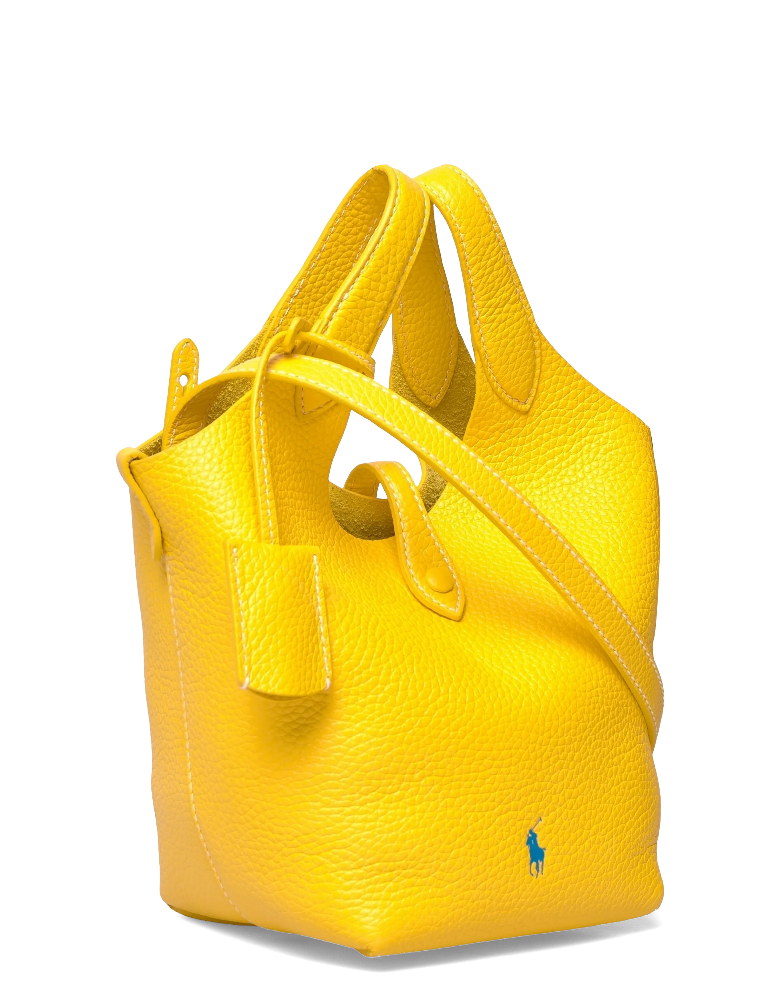 Polo Ralph Lauren - Polo Play Leather Small Tote & Crossbody - kandekotid - canary yellow - 2