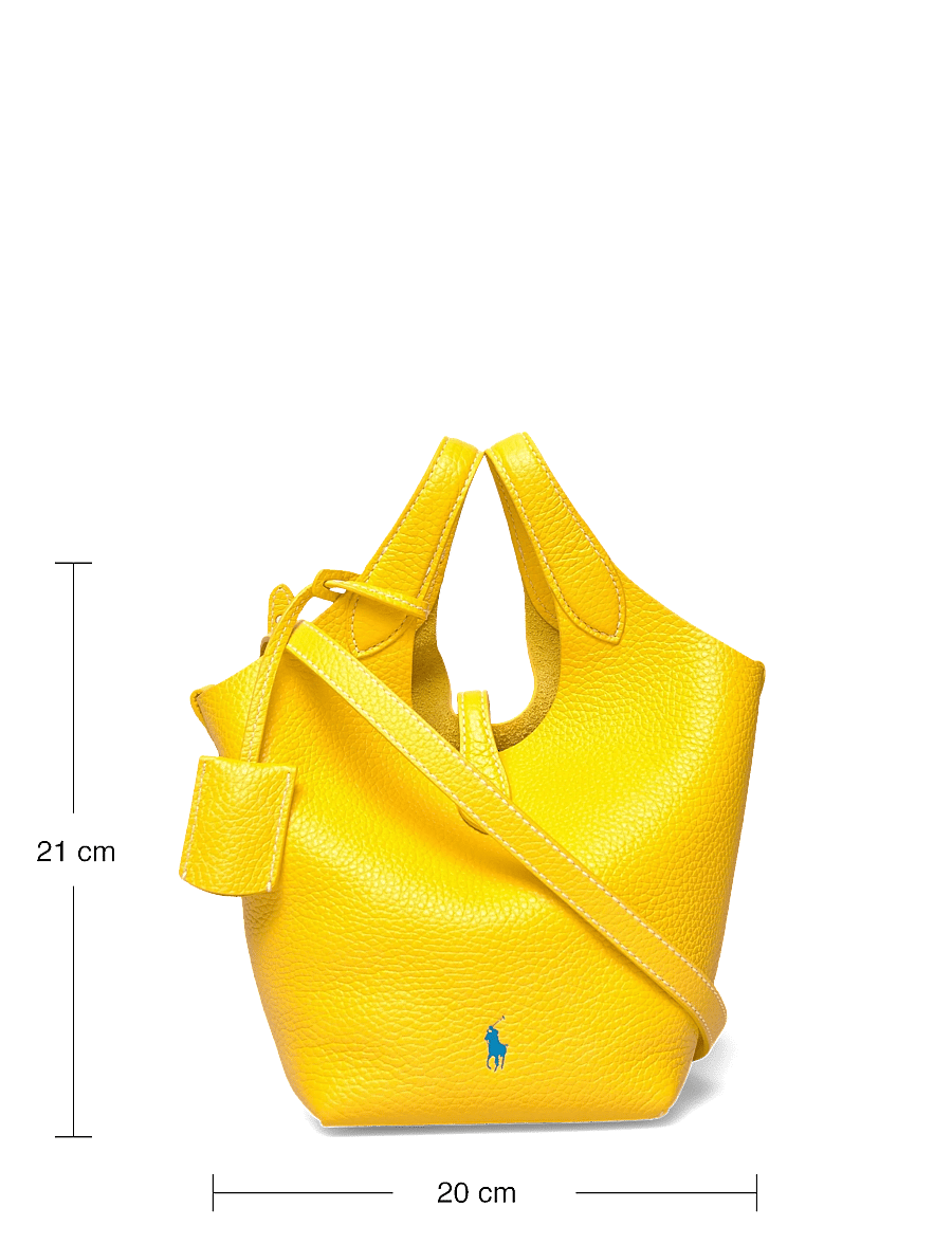 Polo Ralph Lauren - Polo Play Leather Small Tote & Crossbody - tote bags - canary yellow - 3