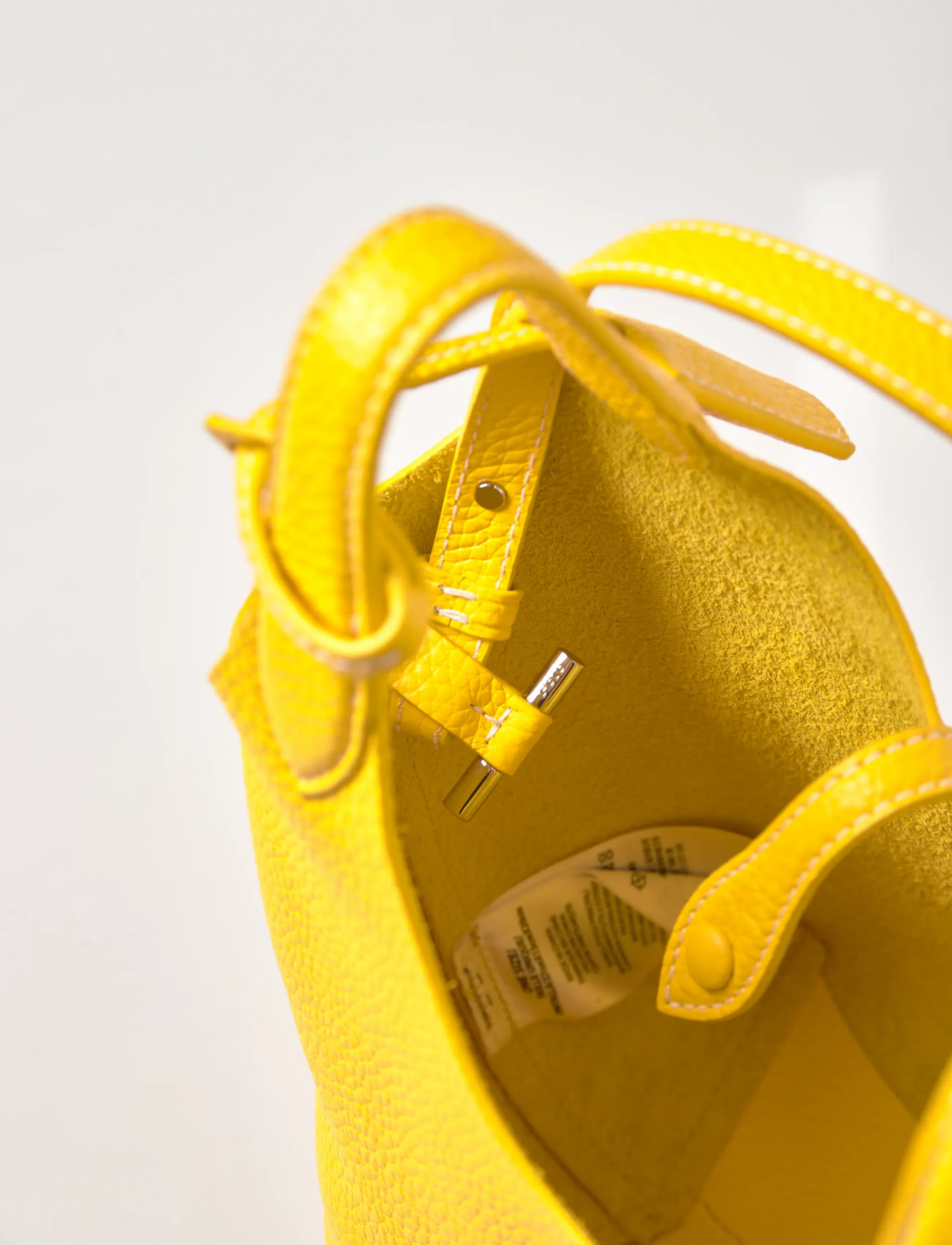 Polo Ralph Lauren - Polo Play Leather Small Tote & Crossbody - kandekotid - canary yellow - 5