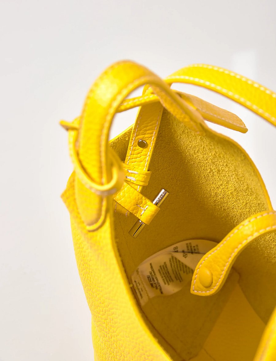Polo Ralph Lauren - Polo Play Leather Small Tote & Crossbody - tote bags - canary yellow - 5