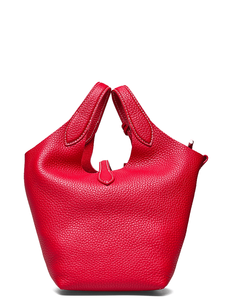 Polo Ralph Lauren - Polo Play Leather Small Tote & Crossbody - tote bags - cherry - 1