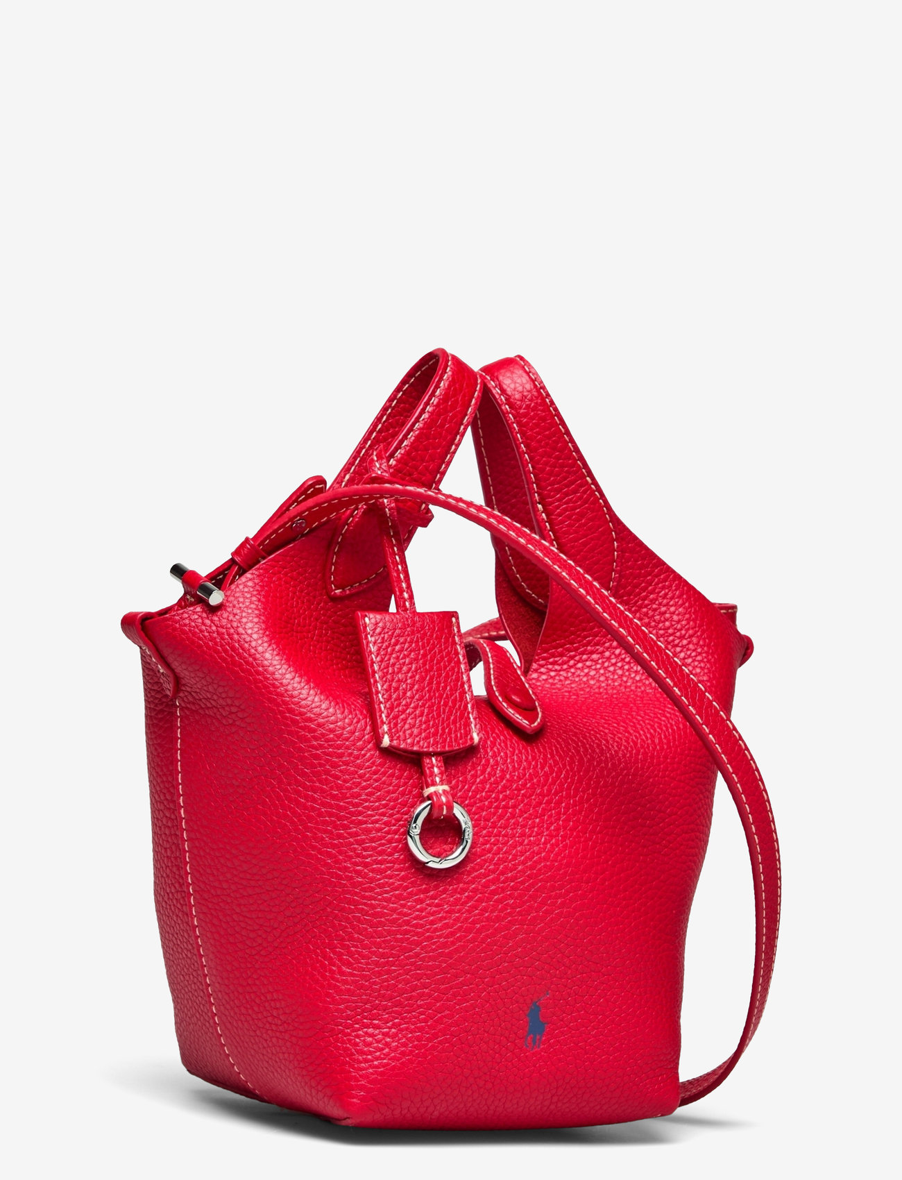 Polo Ralph Lauren - Polo Play Leather Small Tote & Crossbody - tote-stiilis kotid - cherry - 2