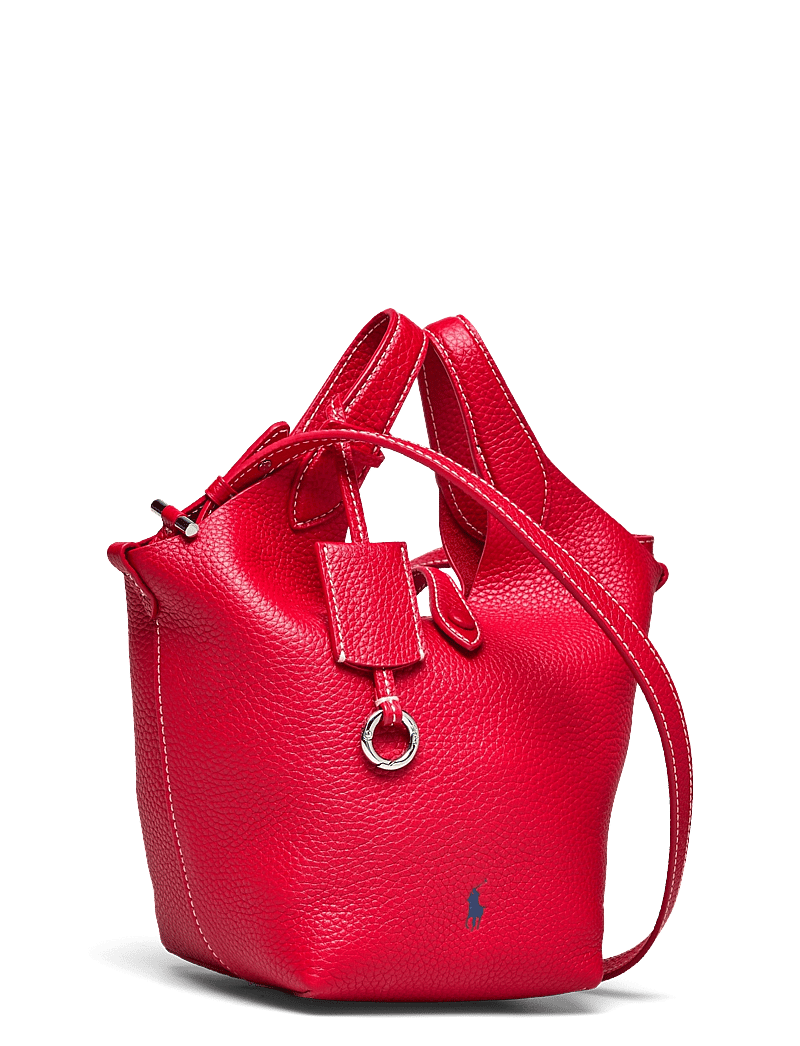 Polo Ralph Lauren - Polo Play Leather Small Tote & Crossbody - tote bags - cherry - 2