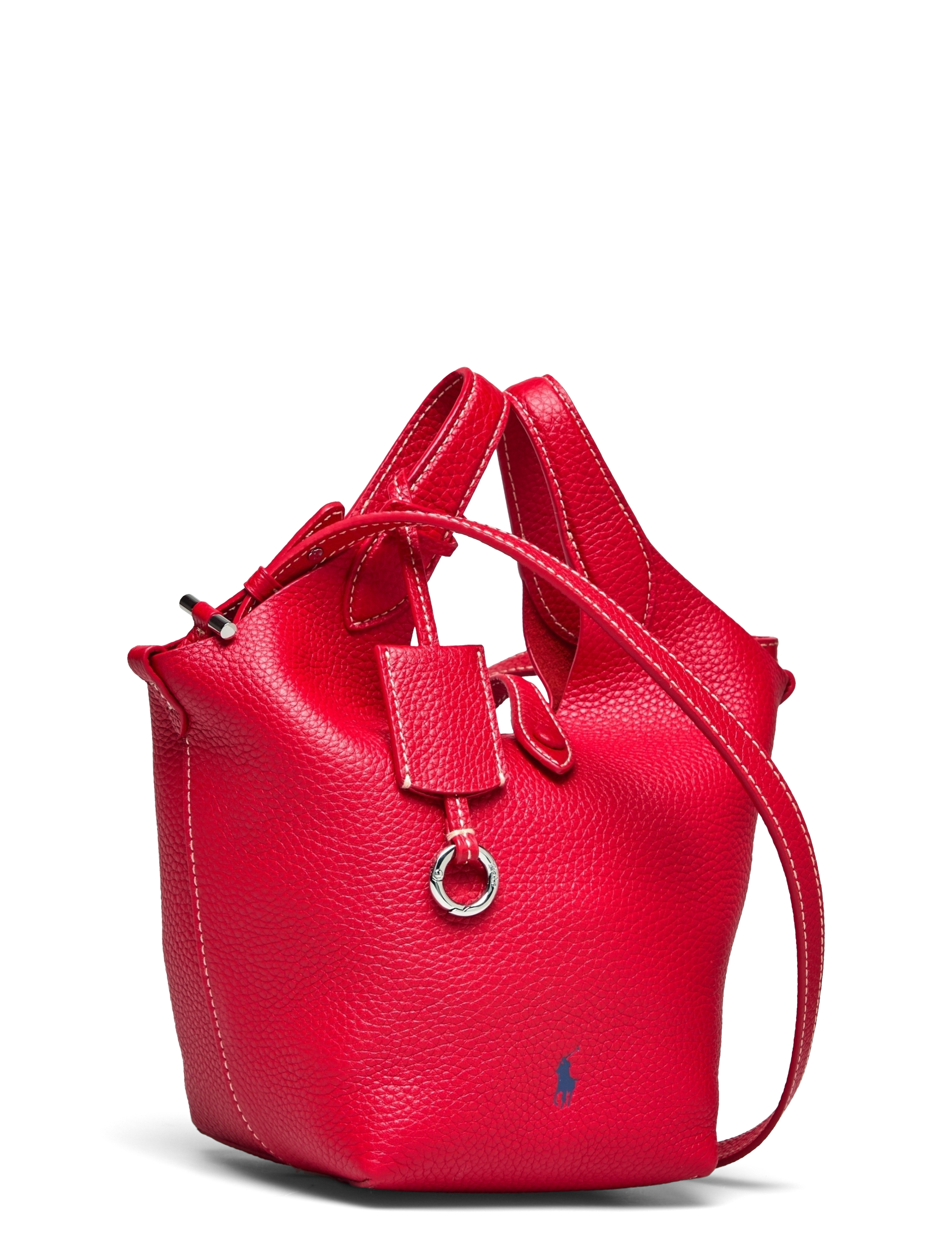 Polo Ralph Lauren - Polo Play Leather Small Tote & Crossbody - sacs en toile - cherry - 2