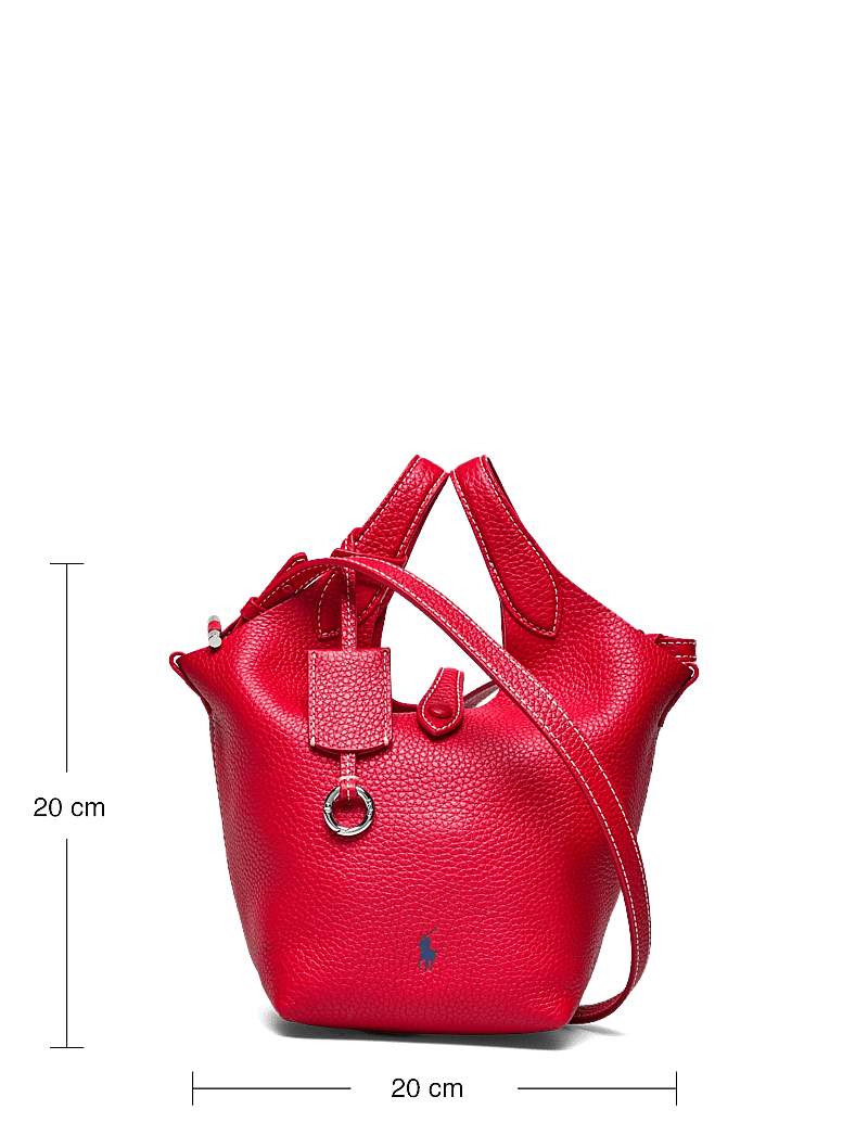 Polo Ralph Lauren - Polo Play Leather Small Tote & Crossbody - tote bags - cherry - 5