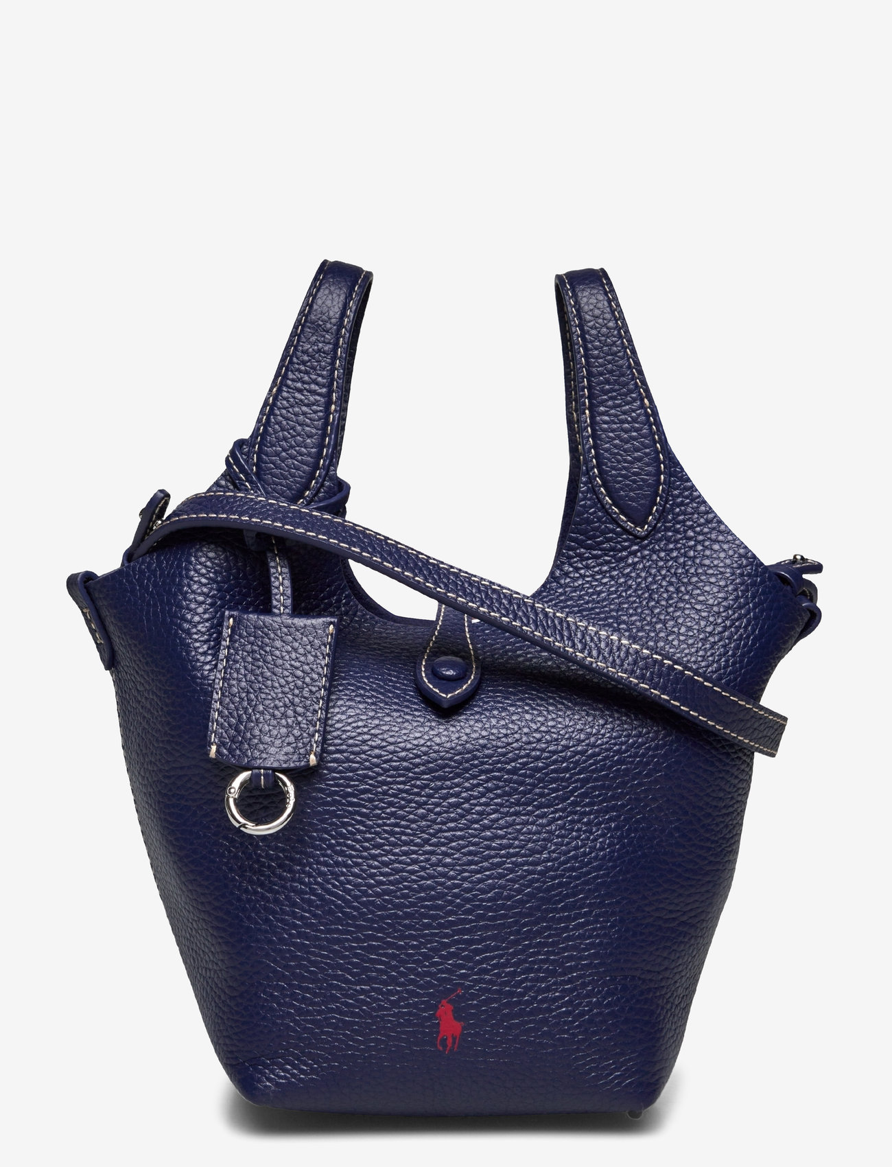 Polo Ralph Lauren - Polo Play Leather Small Tote & Crossbody - totes - ink - 0