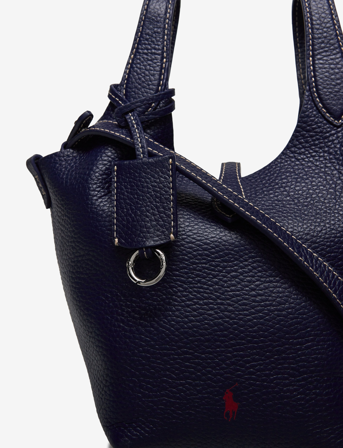 Polo Ralph Lauren - Polo Play Leather Small Tote & Crossbody - totes - ink - 3