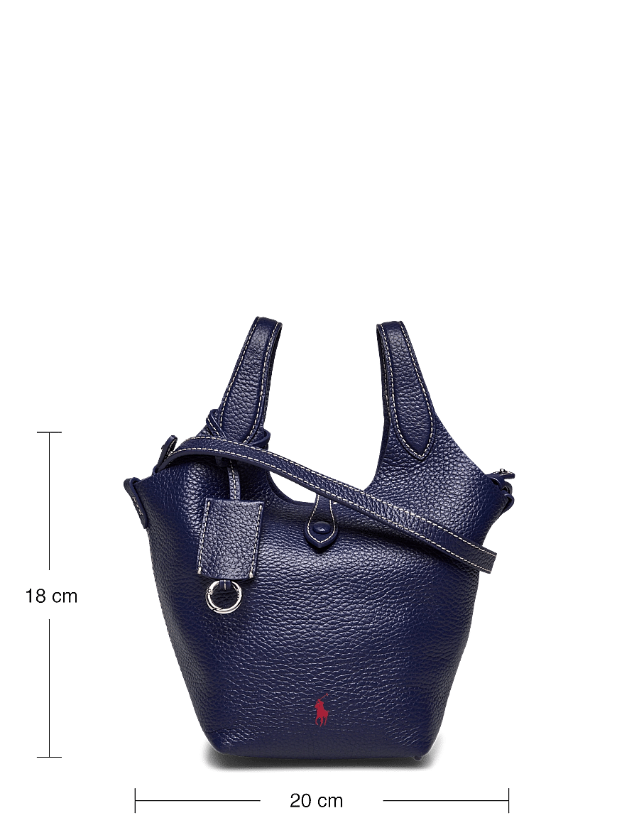 Polo Ralph Lauren - Polo Play Leather Small Tote & Crossbody - tote bags - ink - 5