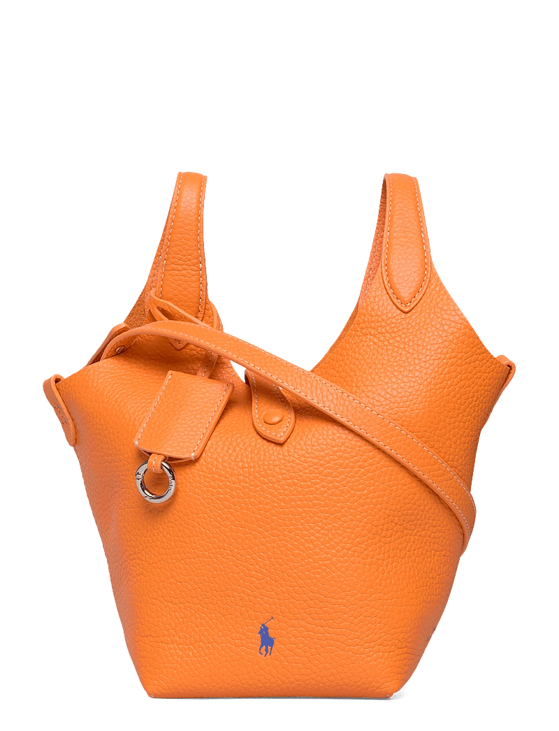 Polo Ralph Lauren - Polo Play Leather Small Tote & Crossbody - tote bags - orange peel - 0