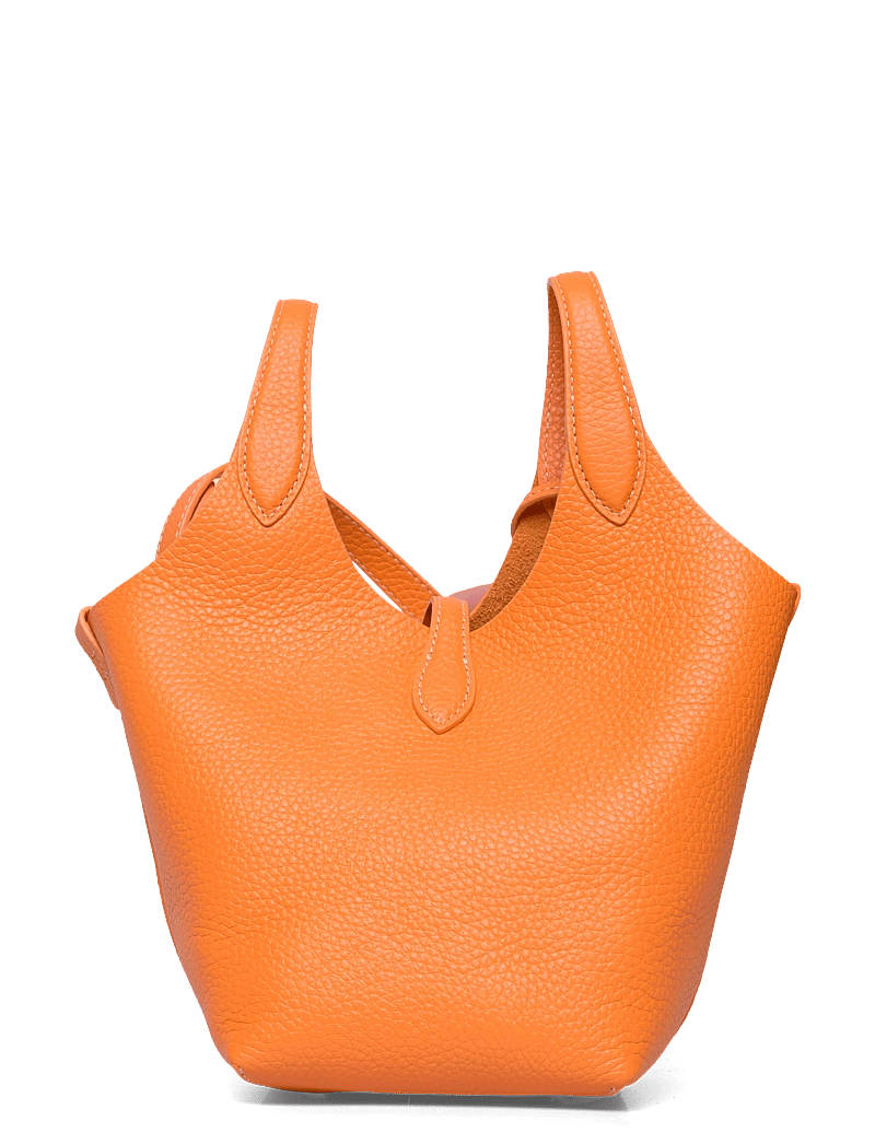 Polo Ralph Lauren - Polo Play Leather Small Tote & Crossbody - tote bags - orange peel - 1