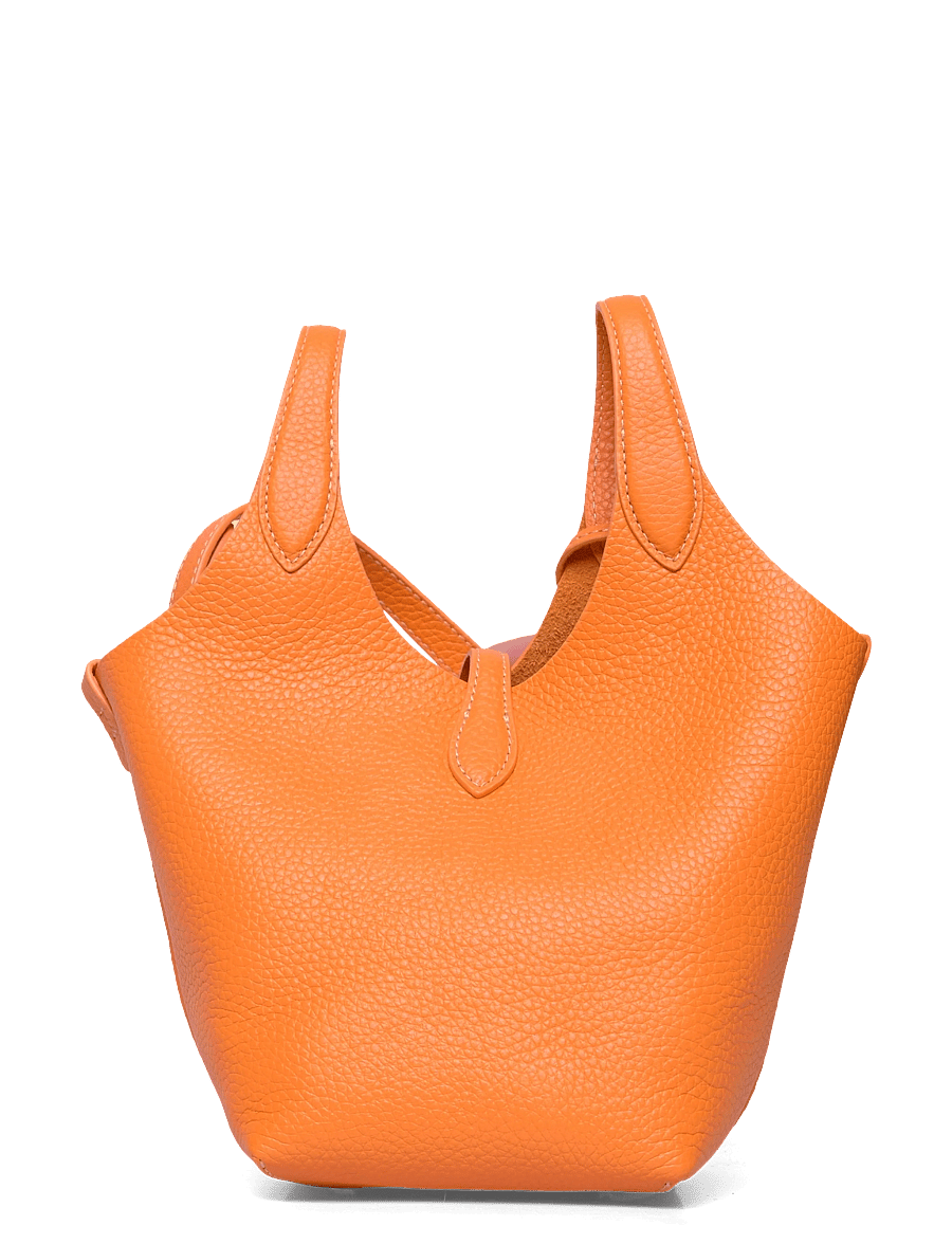 Polo Ralph Lauren - Polo Play Leather Small Tote & Crossbody - tote bags - orange peel - 1