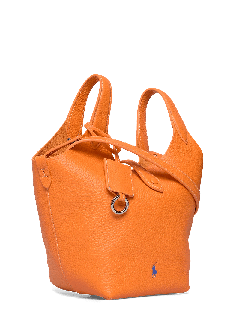 Polo Ralph Lauren - Polo Play Leather Small Tote & Crossbody - tote bags - orange peel - 2