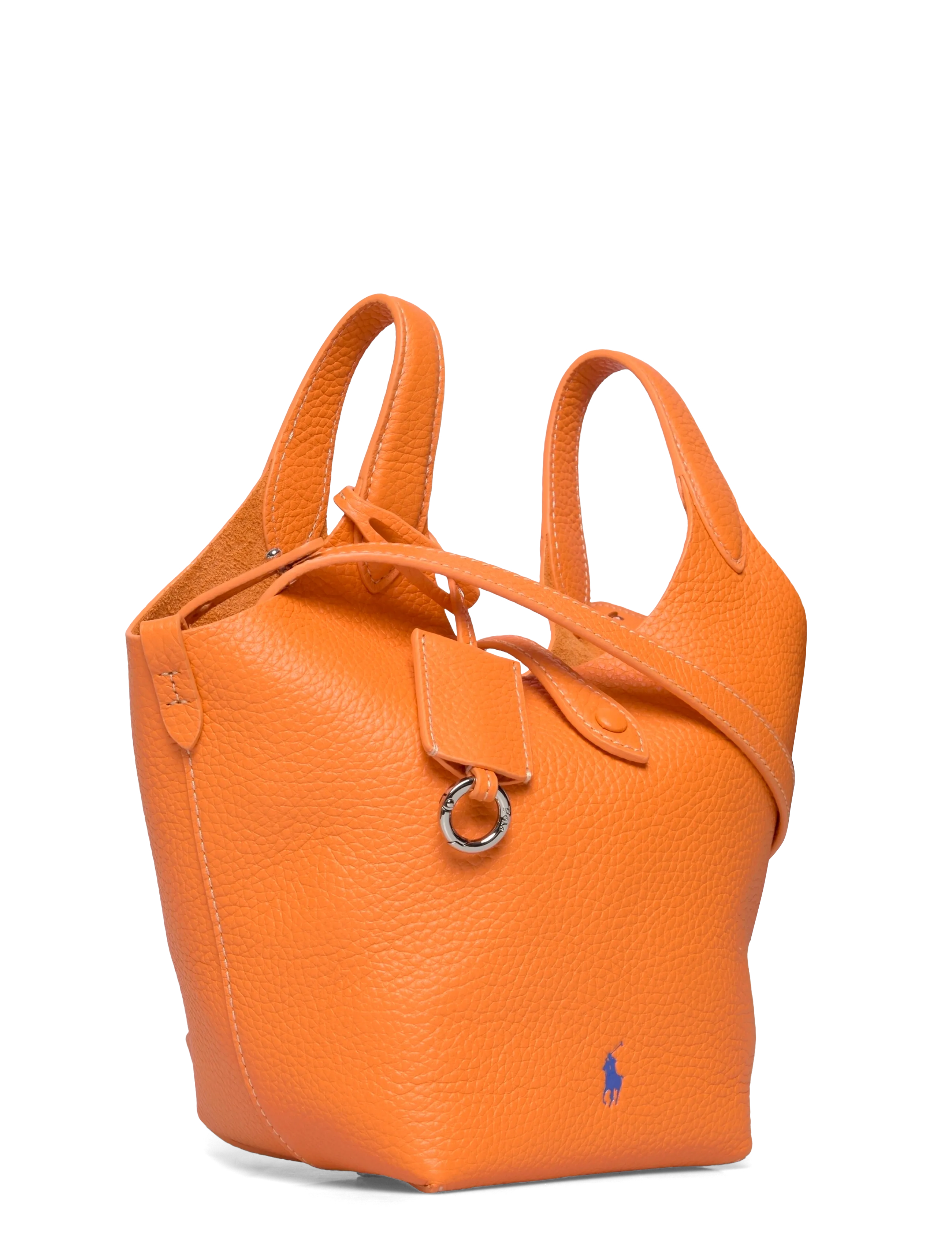 Polo Ralph Lauren - Polo Play Leather Small Tote & Crossbody - tote bags - orange peel - 2