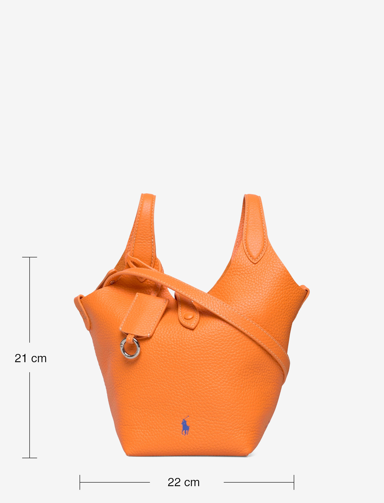 Polo Ralph Lauren - Polo Play Leather Small Tote & Crossbody - tote bags - orange peel - 3