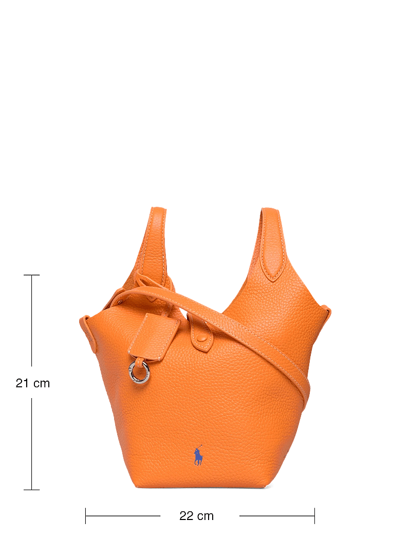 Polo Ralph Lauren - Polo Play Leather Small Tote & Crossbody - tote bags - orange peel - 3