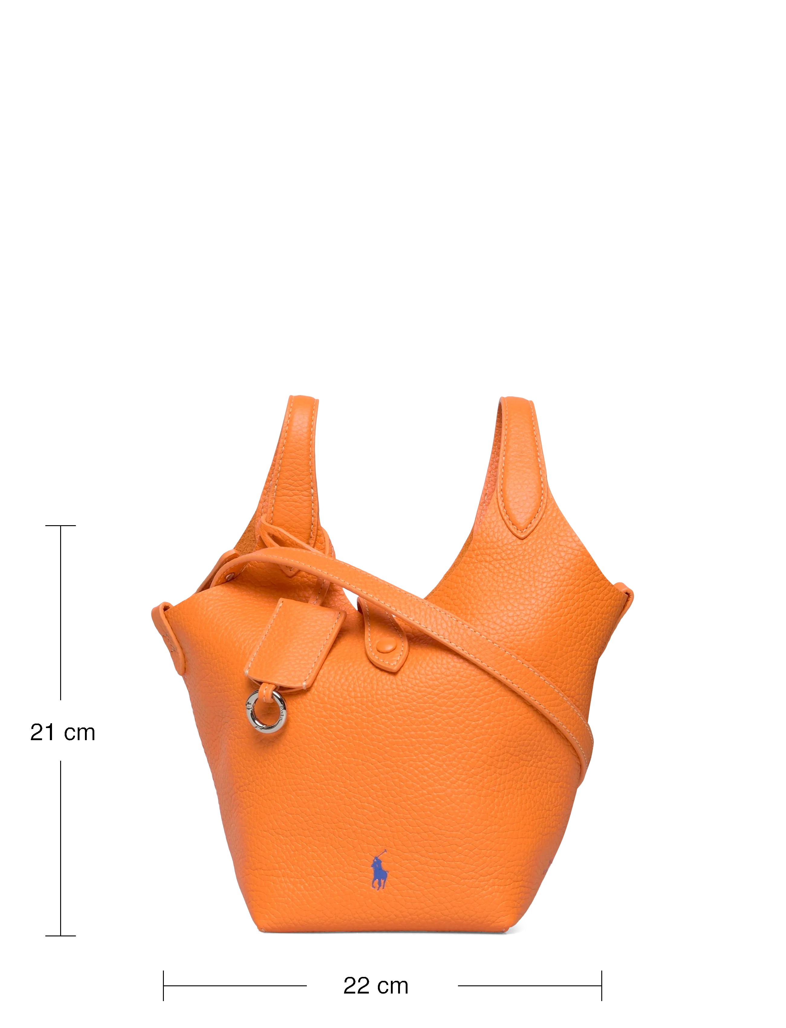 Polo Ralph Lauren - Polo Play Leather Small Tote & Crossbody - tote bags - orange peel - 3