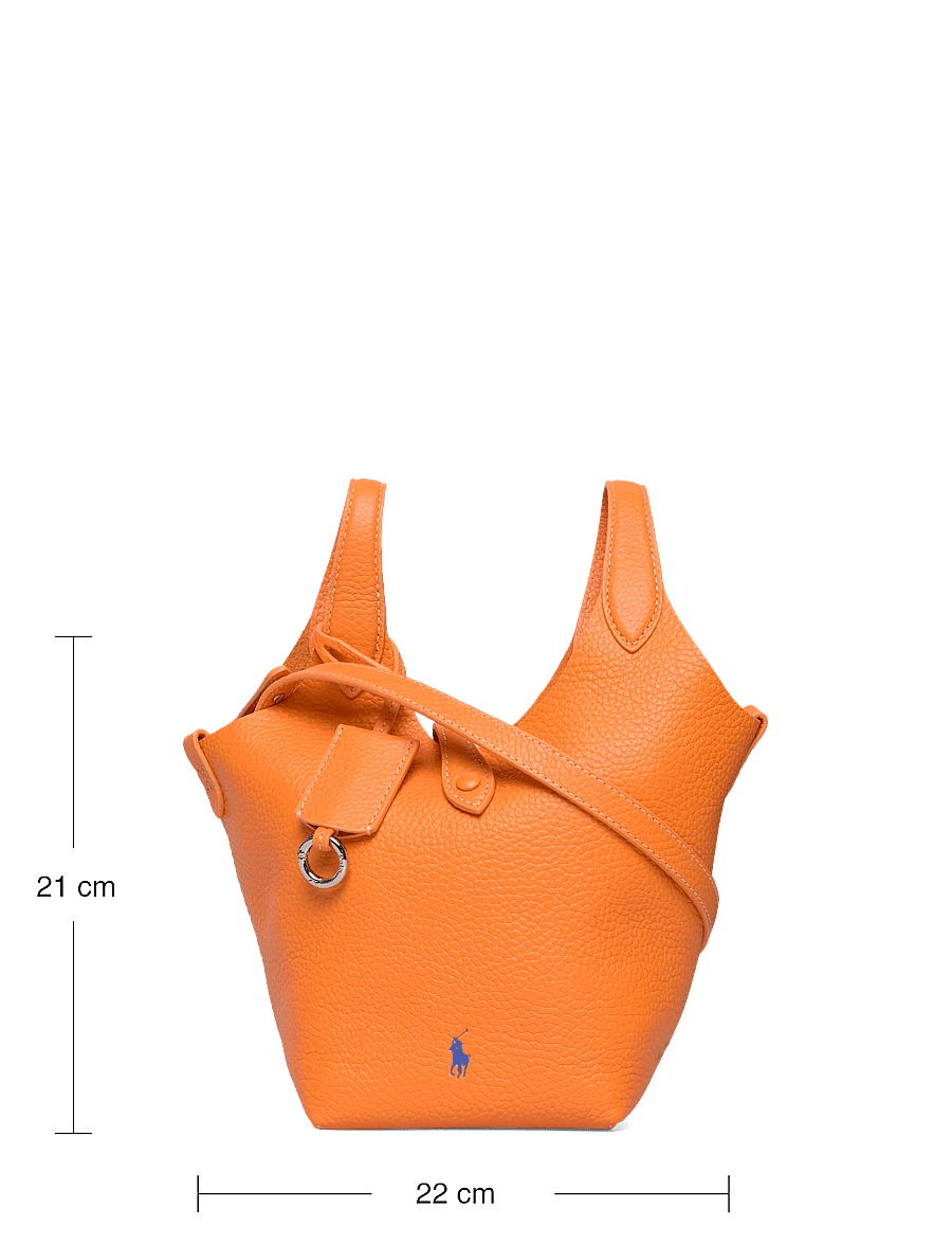 Polo Ralph Lauren - Polo Play Leather Small Tote & Crossbody - tote bags - orange peel - 3