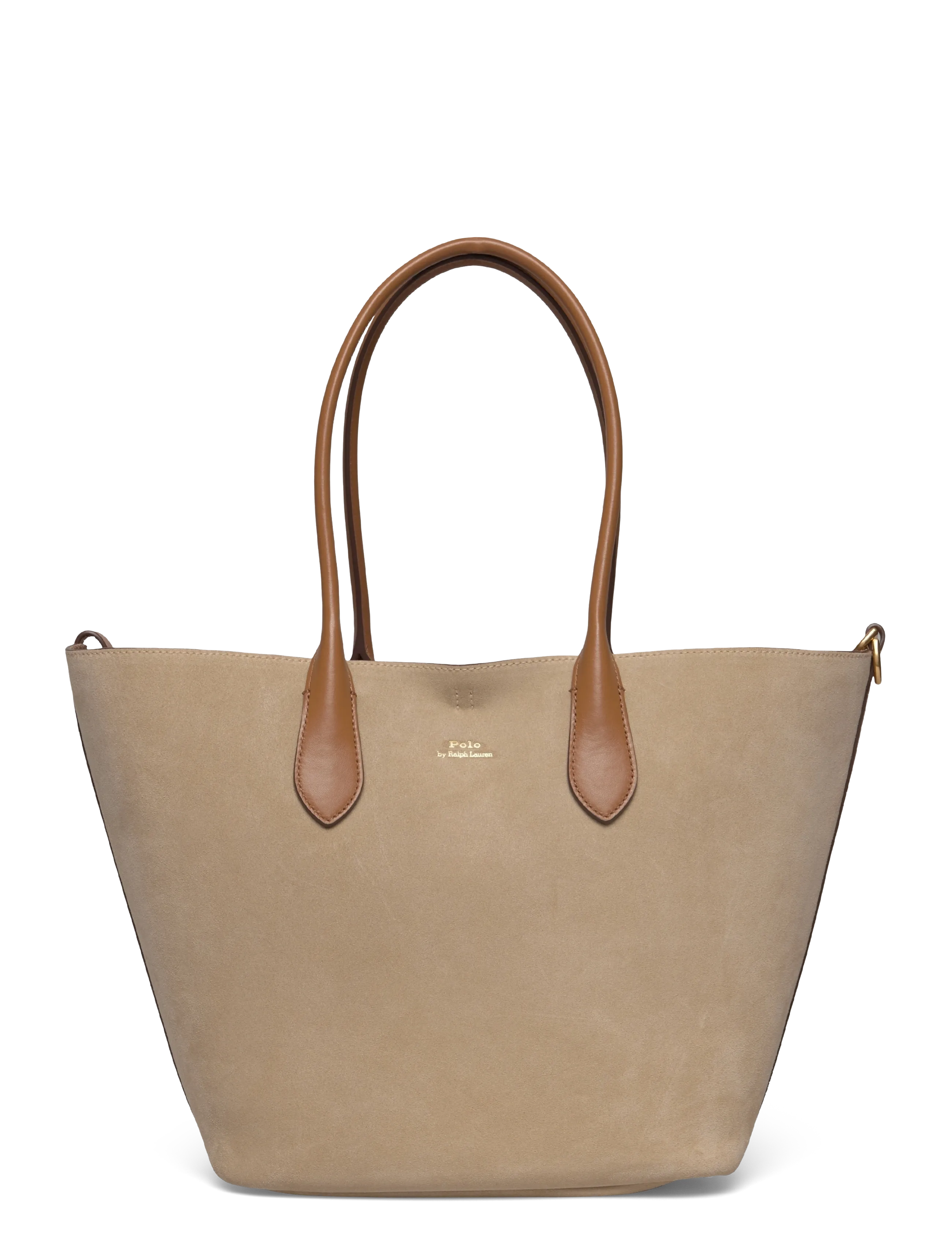 Calfskin Suede Medium Bellport Tote - CASHEW /TAN