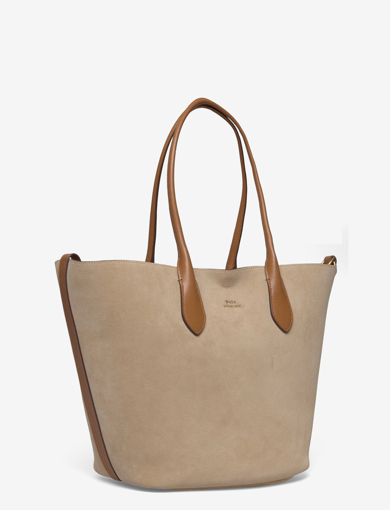 Polo Ralph Lauren - Calfskin Suede Medium Bellport Tote - cashew /tan - 2
