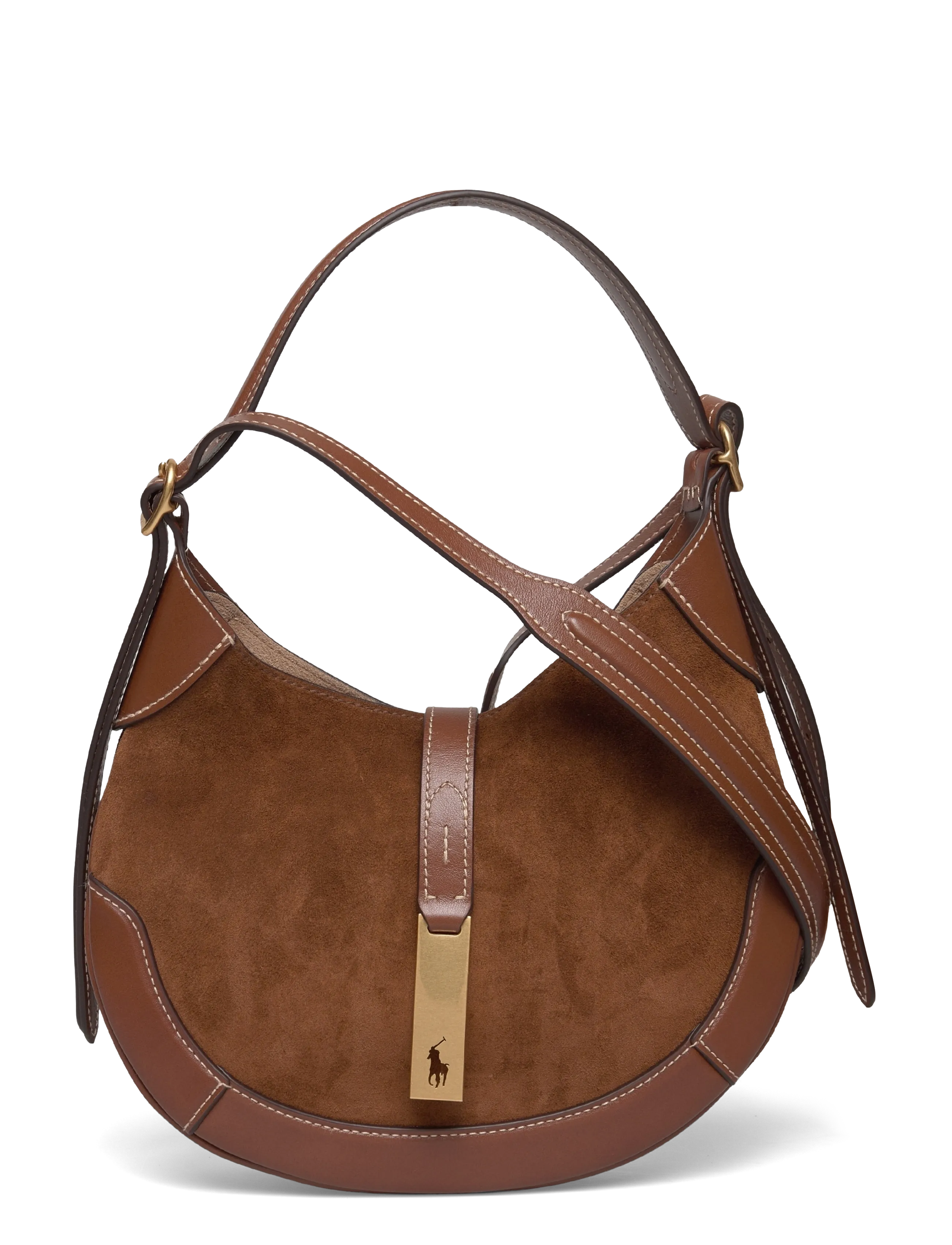 Polo Ralph Lauren SUEDE/LEATHER-P ID SMSH SB-SBA-SMA - Schultertaschen - CINNAMON/CUOIO / brown