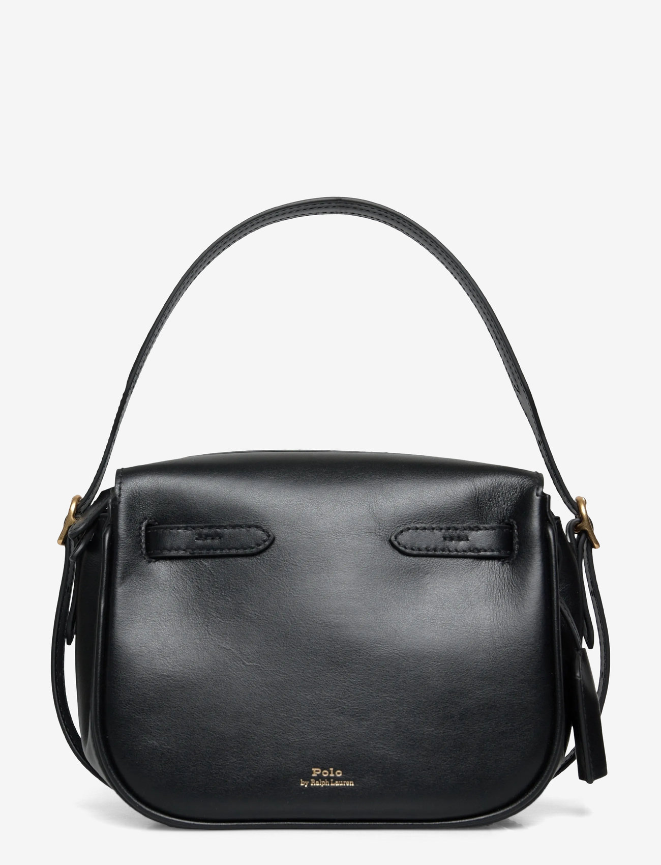 Polo Ralph Lauren - Polo ID Leather Mini Satchel - henkeltaschen - black - 0