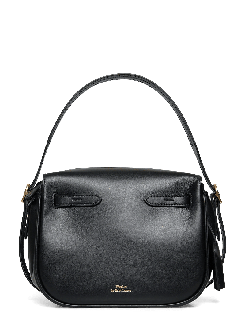 Polo Ralph Lauren - Polo ID Leather Mini Satchel - henkeltaschen - black - 0
